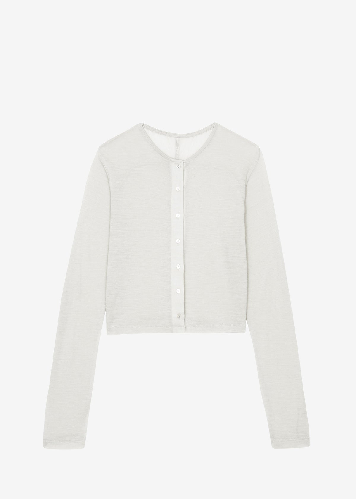 Vinni Thin Wool Cardigan - White - 8