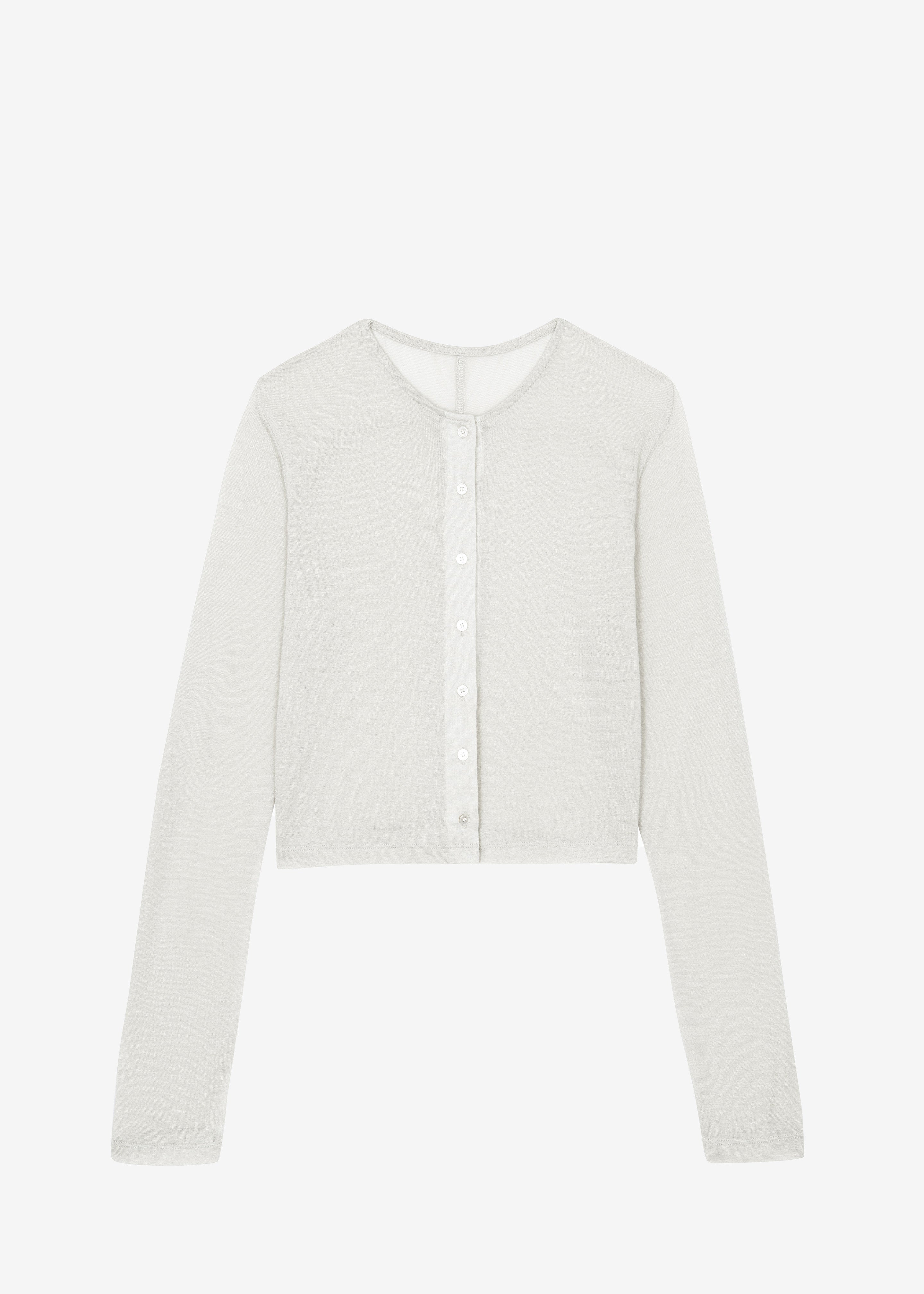 Vinni Thin Wool Cardigan - White - 8