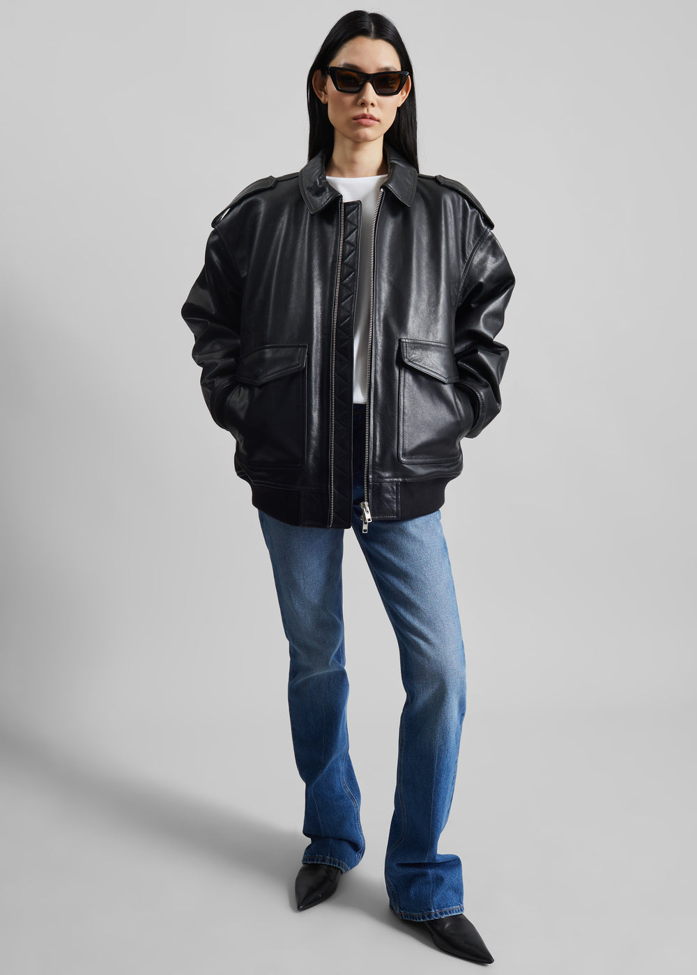 Viper Leather Jacket - Black