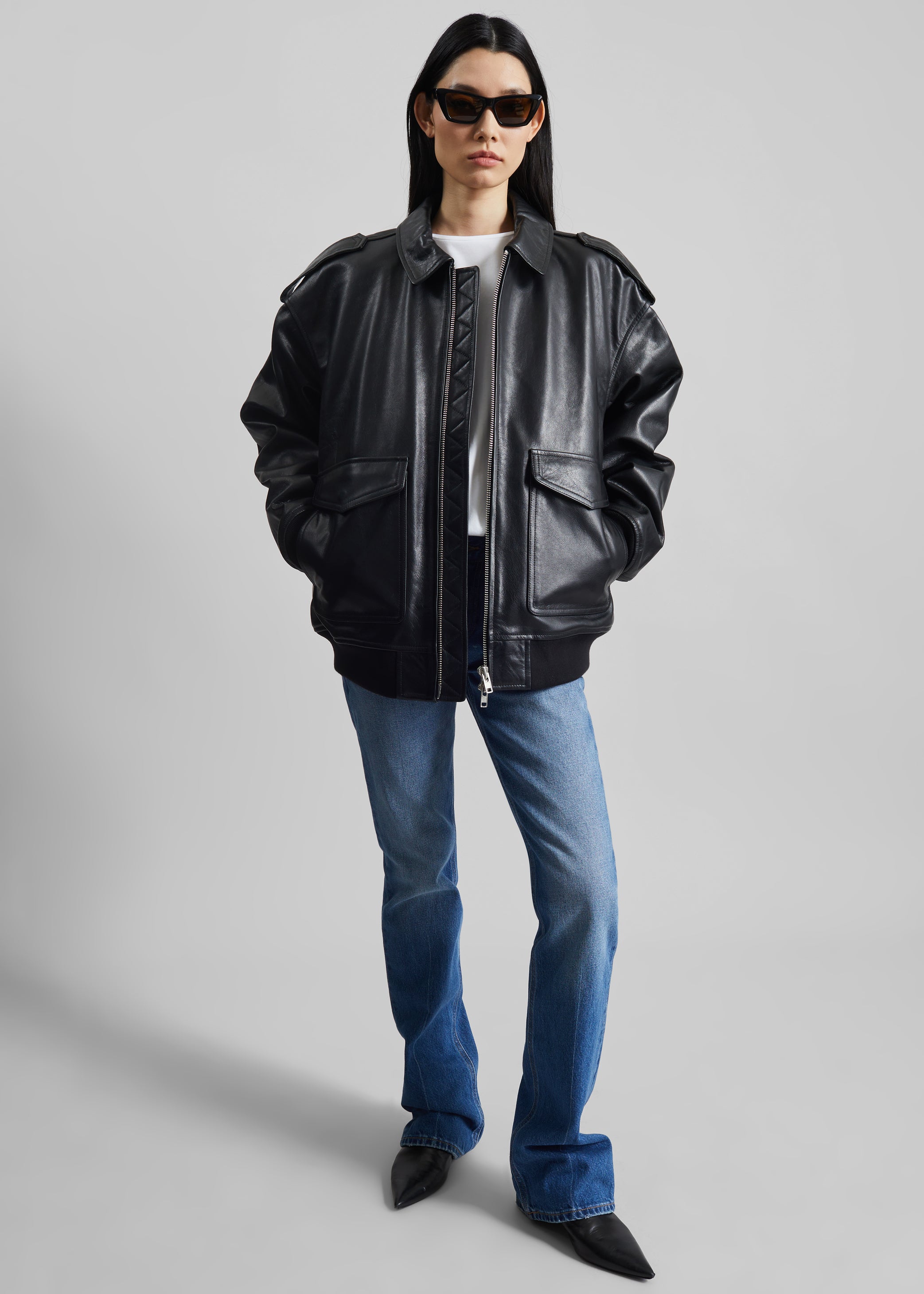Shop the look image for Viper Leather Jacket - Black