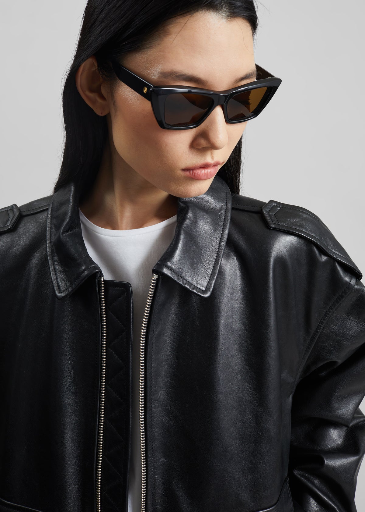 Viper Leather Jacket - Black - 4