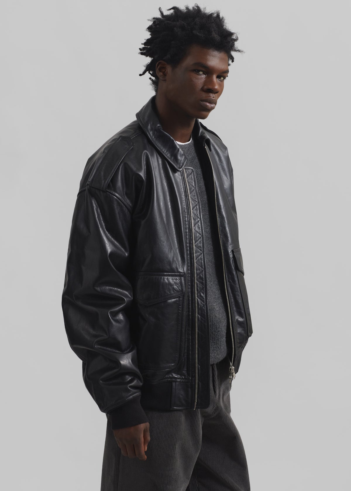 Viper Leather Jacket - Black - 11