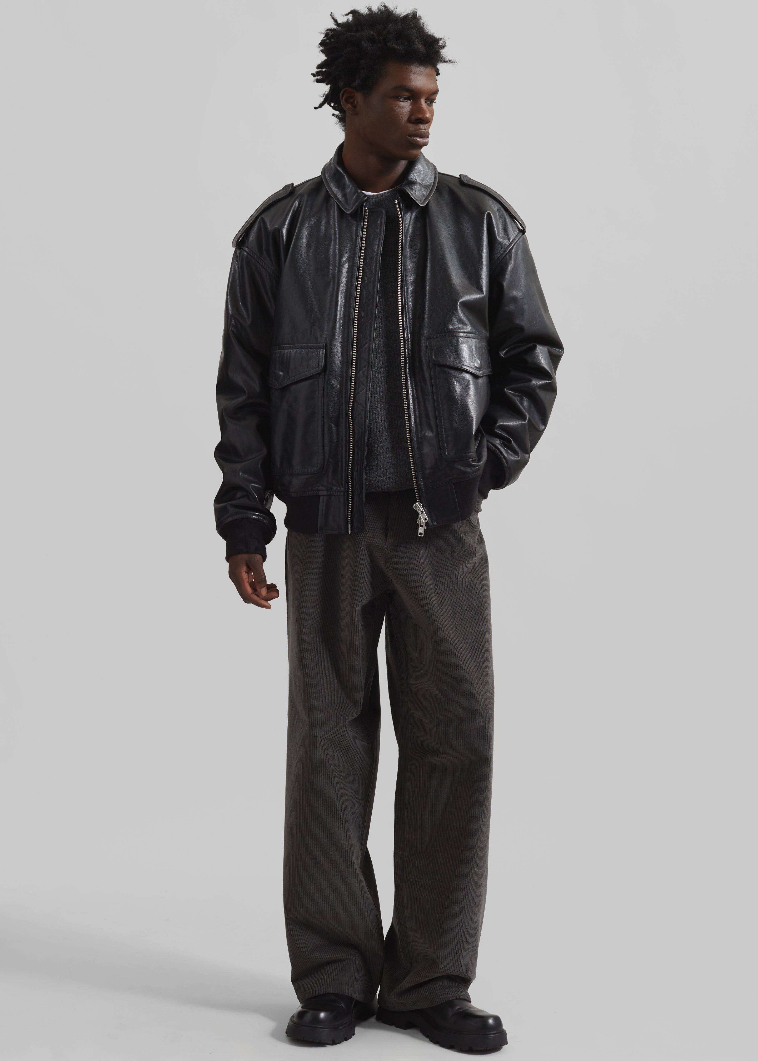 Viper Leather Jacket - Black – The Frankie Shop Europe