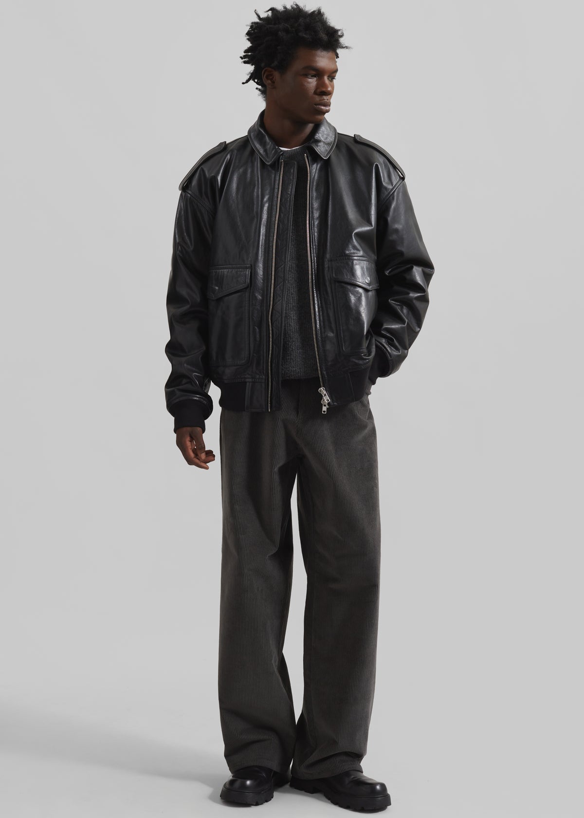 Viper Leather Jacket - Black - 8 - [gender-male]
