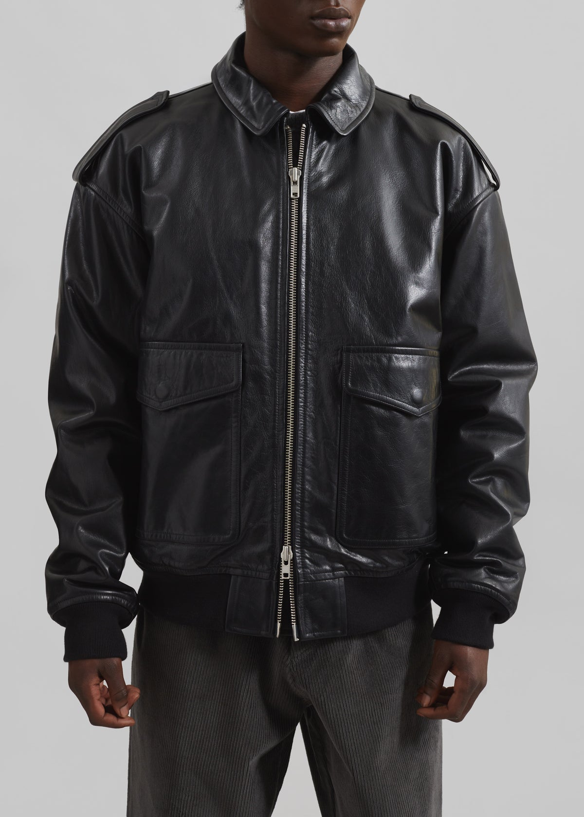 Viper Leather Jacket - Black - 10