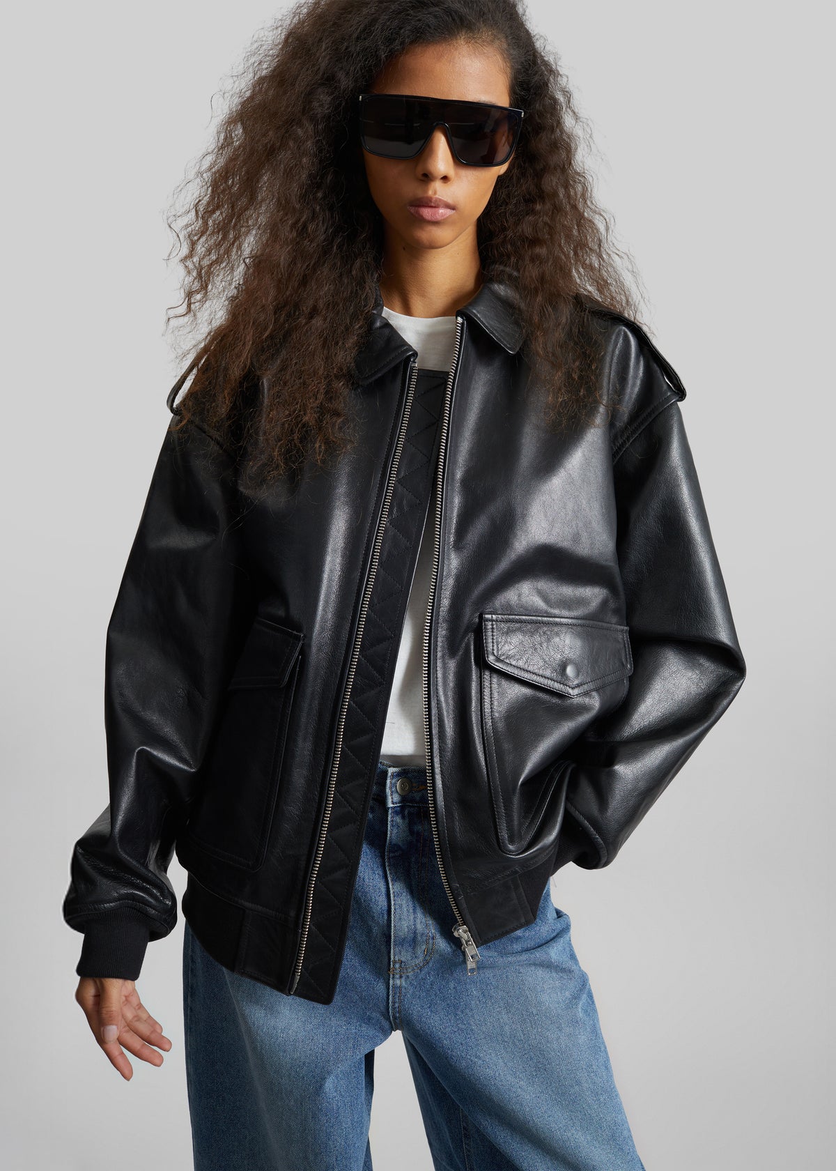 Viper Leather Jacket - Black - 3