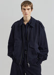 Viper Suede Jacket - Navy