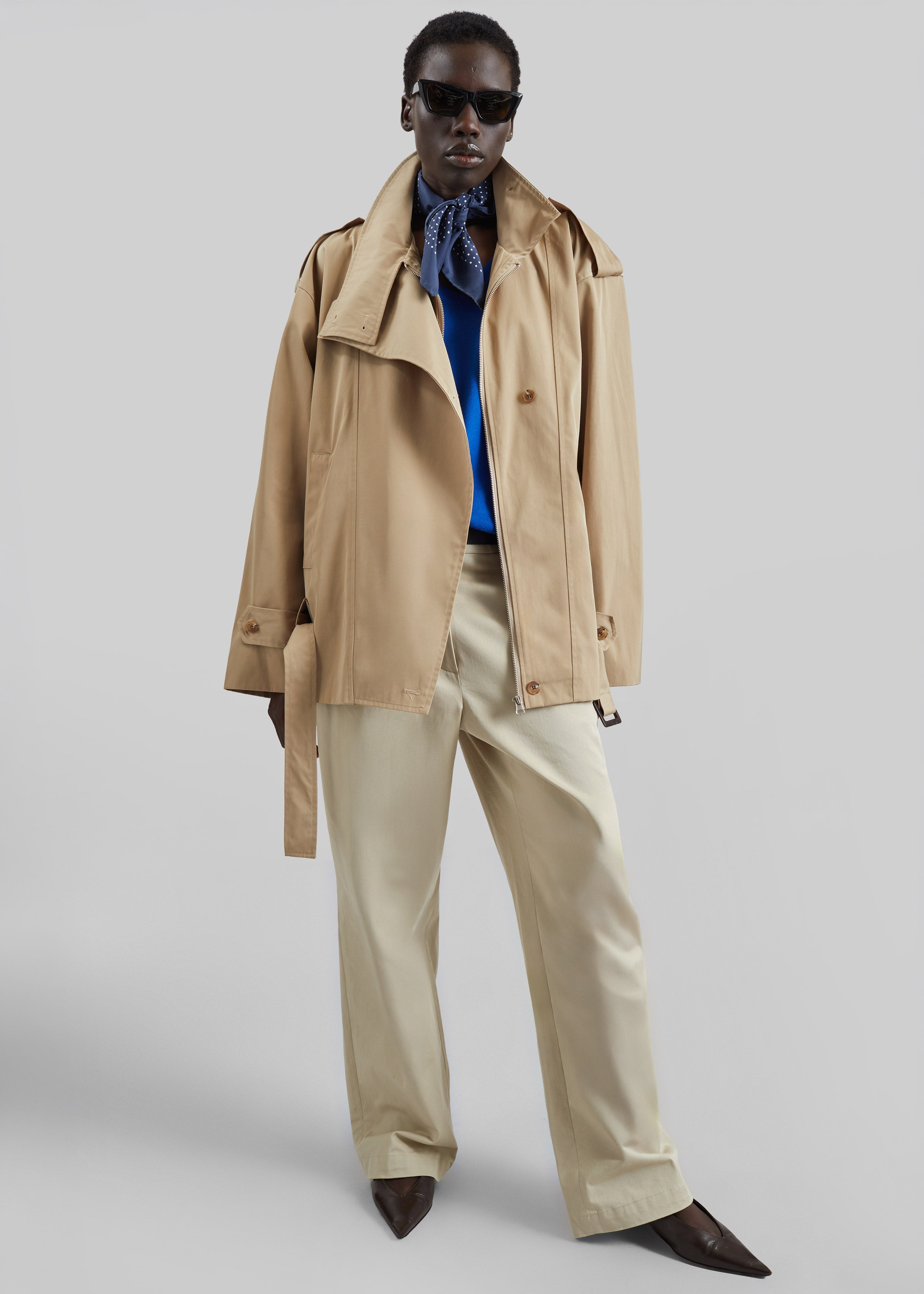 Virar Short Trench - Beige – The Frankie Shop Europe