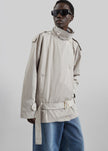 Virar Short Trench - Ice Grey