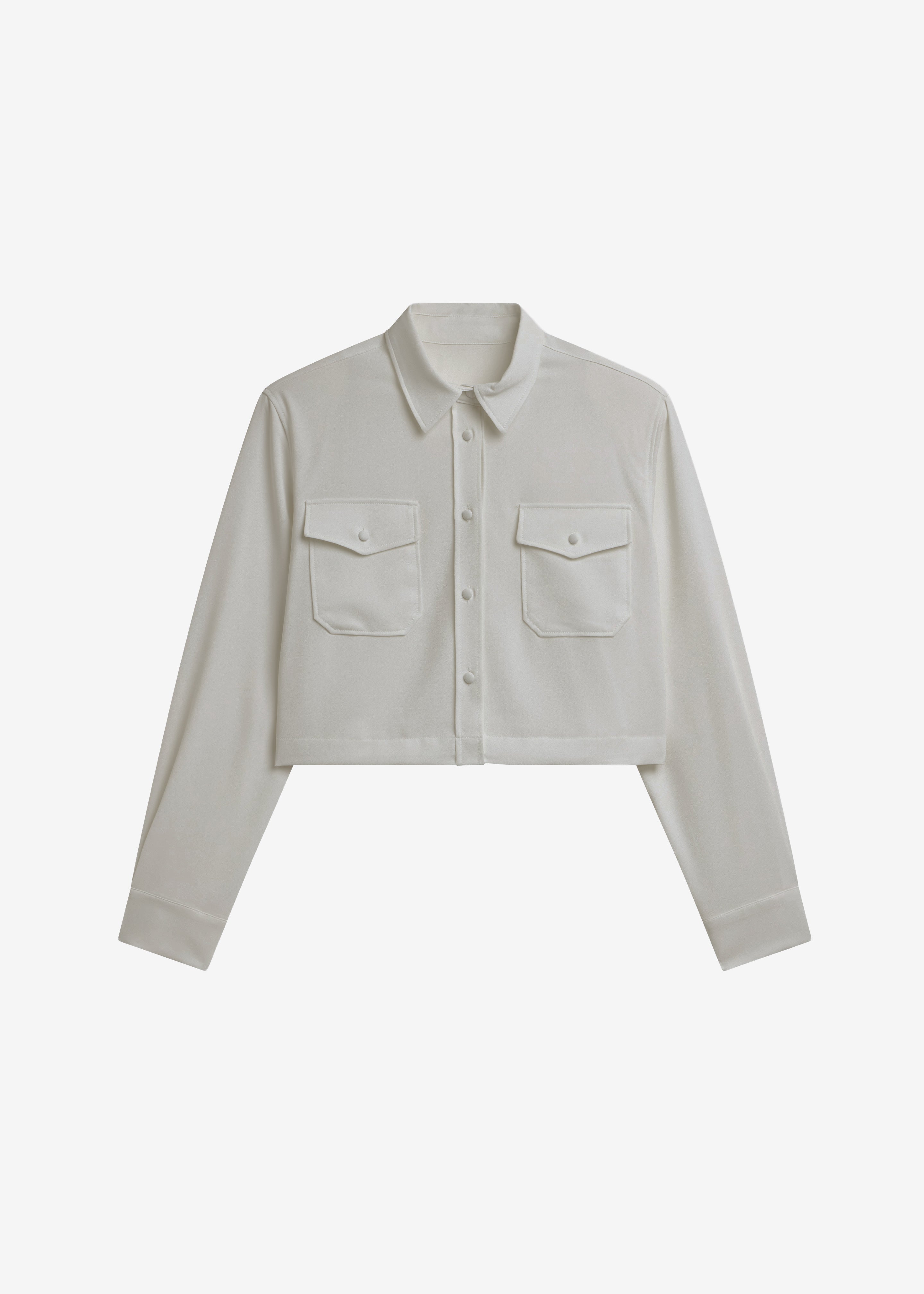 Visen Padded Boxy Shirt - Taupe - 11