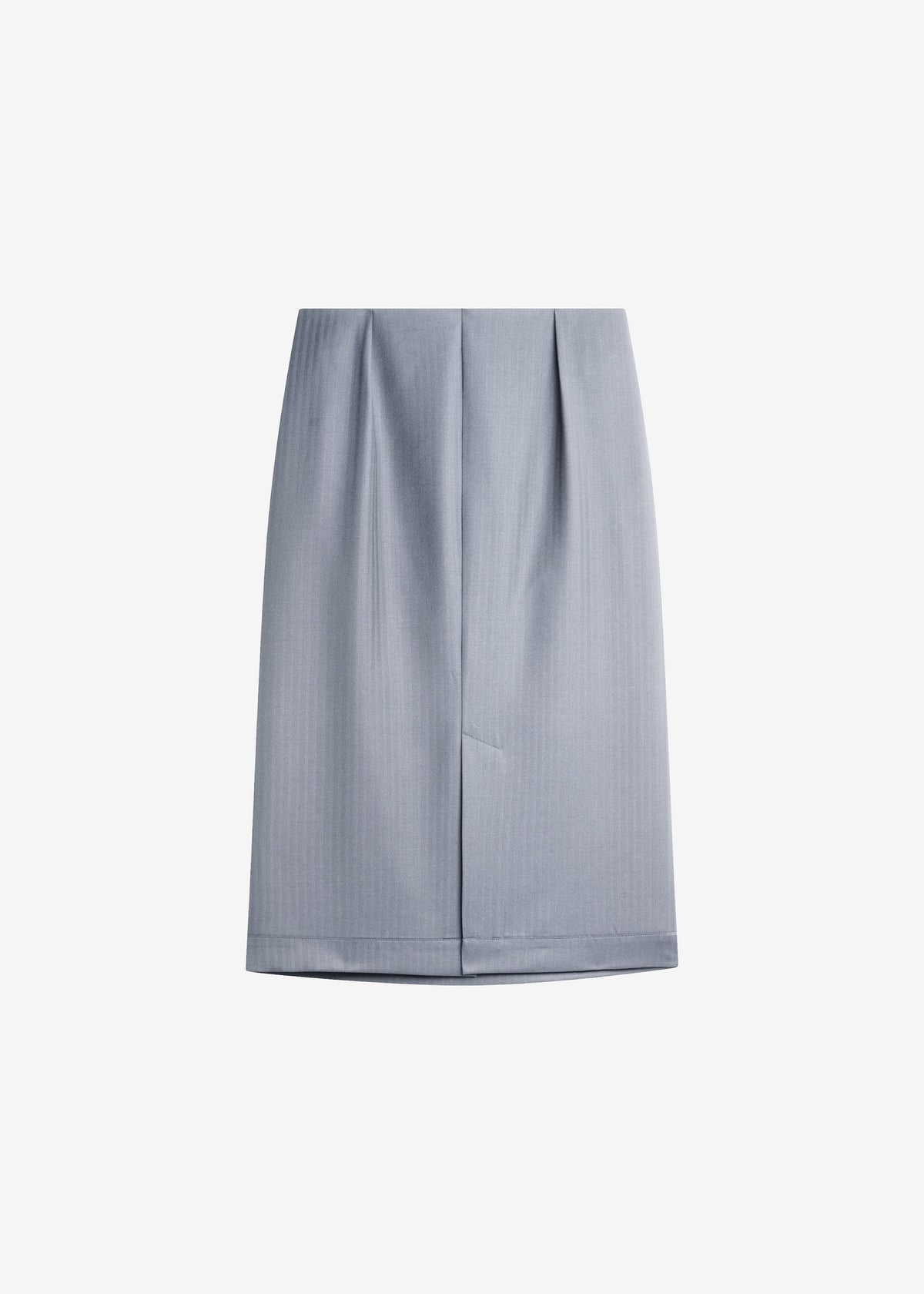 Gonna midi sartoriale Viviana con motivo chevron - Grigio