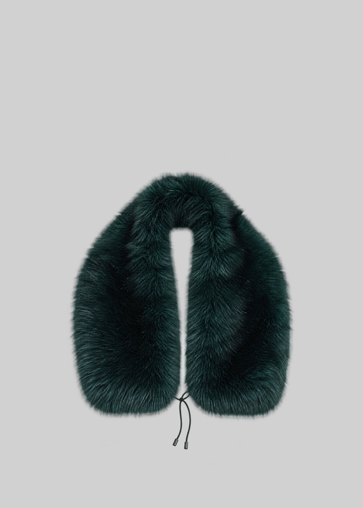 Vivien Faux Fur Scarf - Forest Green