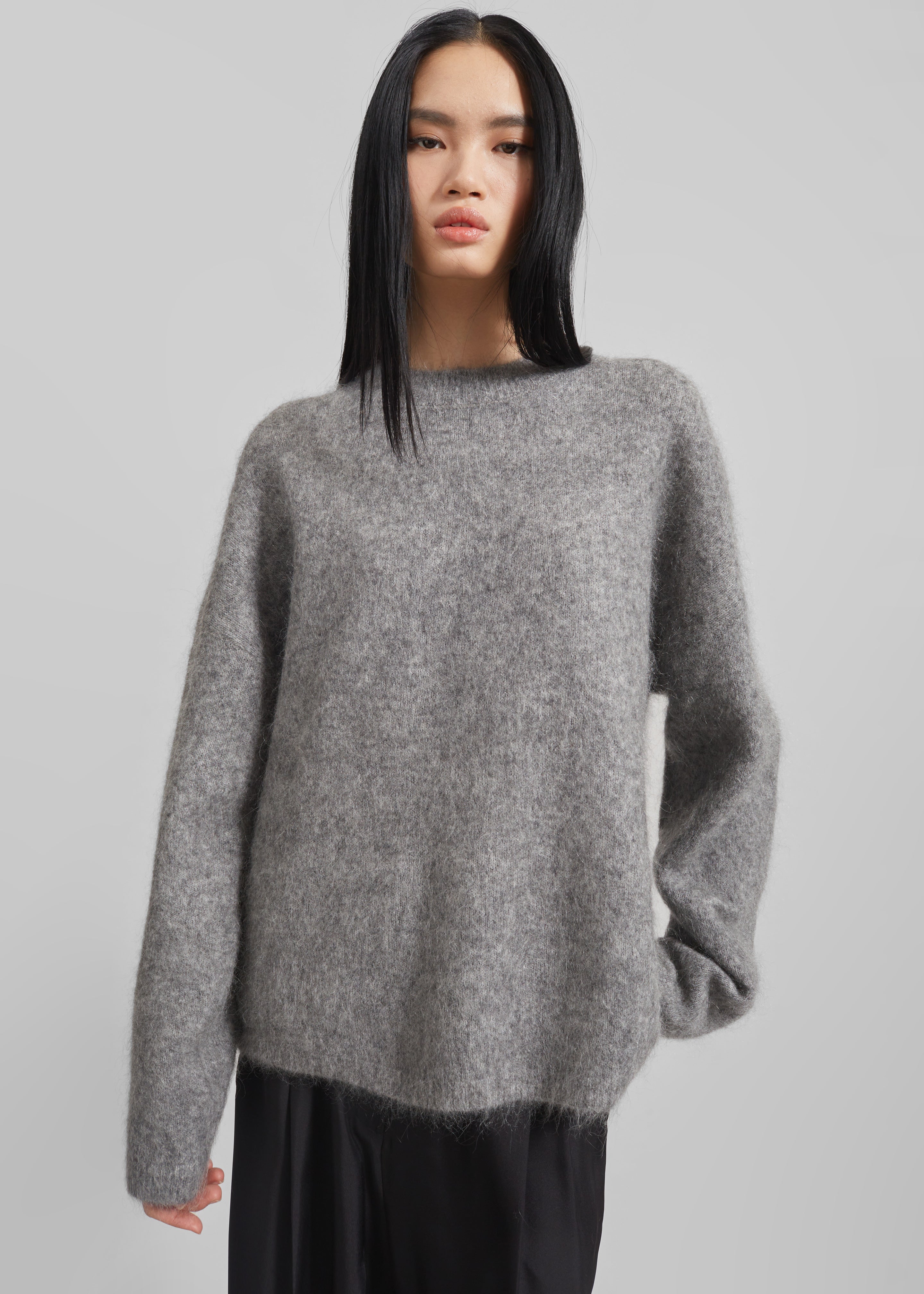 Vodskov Mohair Sweater - Grey - 7