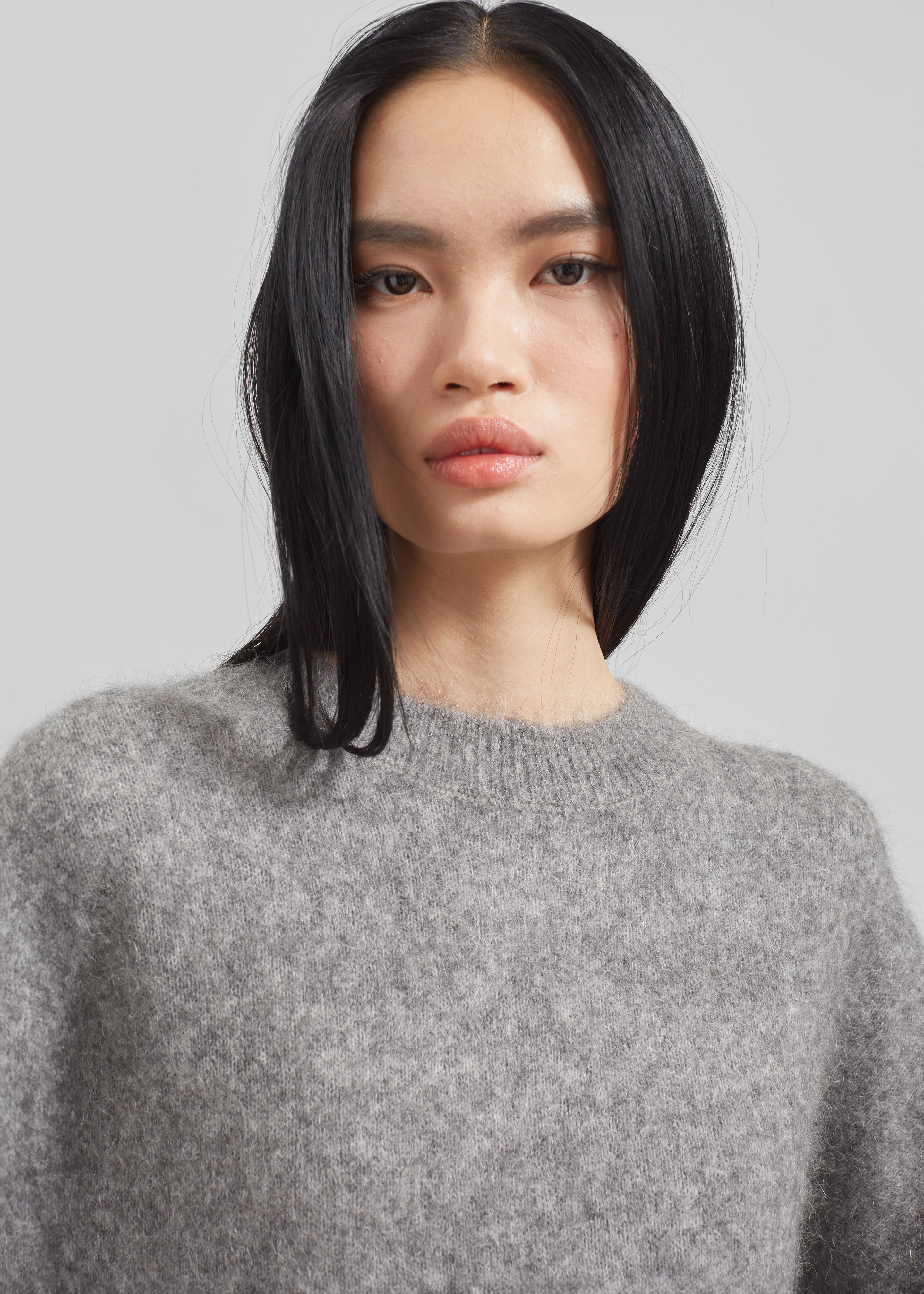 Vodskov Mohair Sweater - Grey - 2