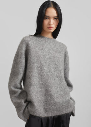 Vodskov Mohair Sweater - Grey