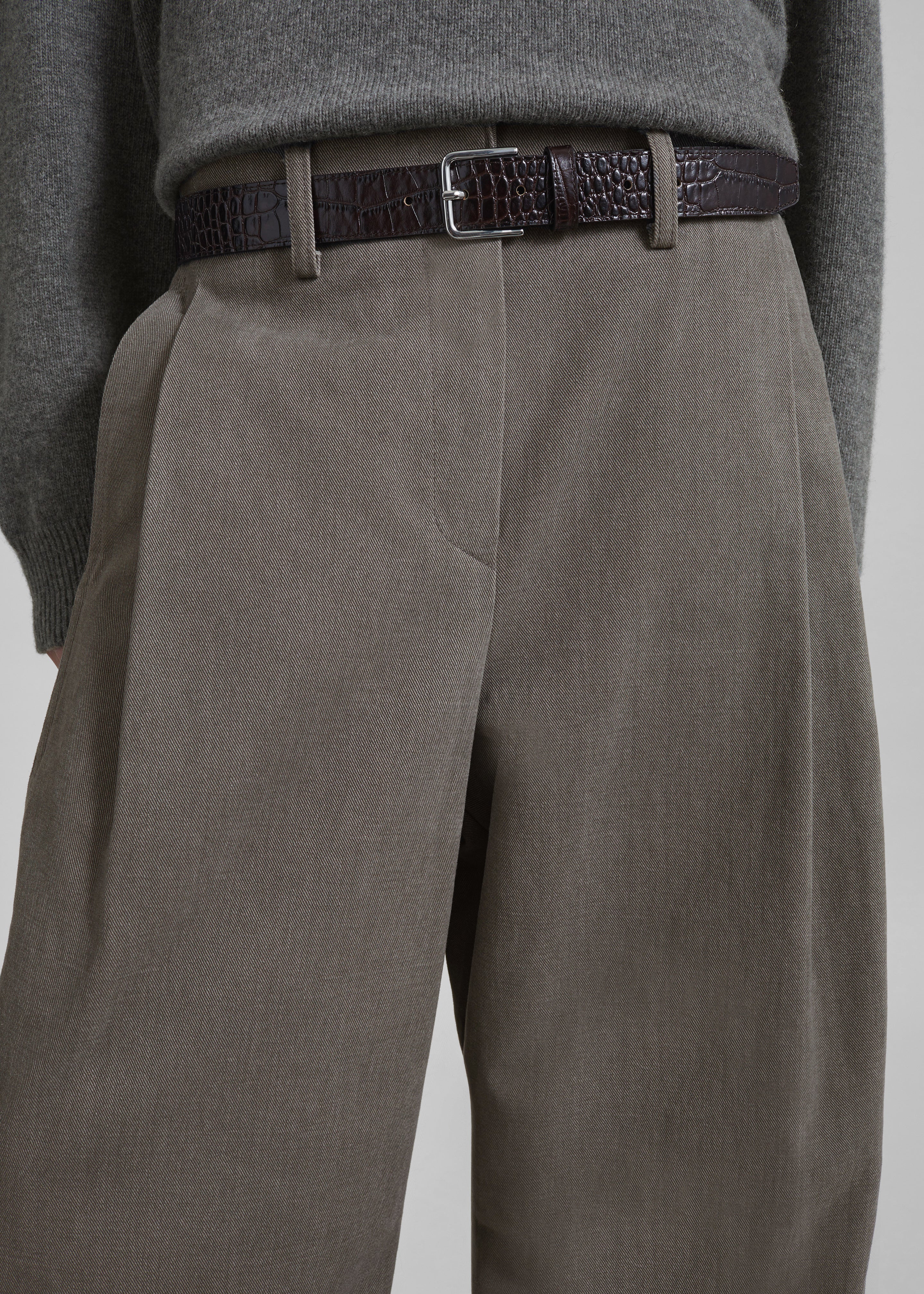 Vora Barrel-Leg Pants - Grey - 5