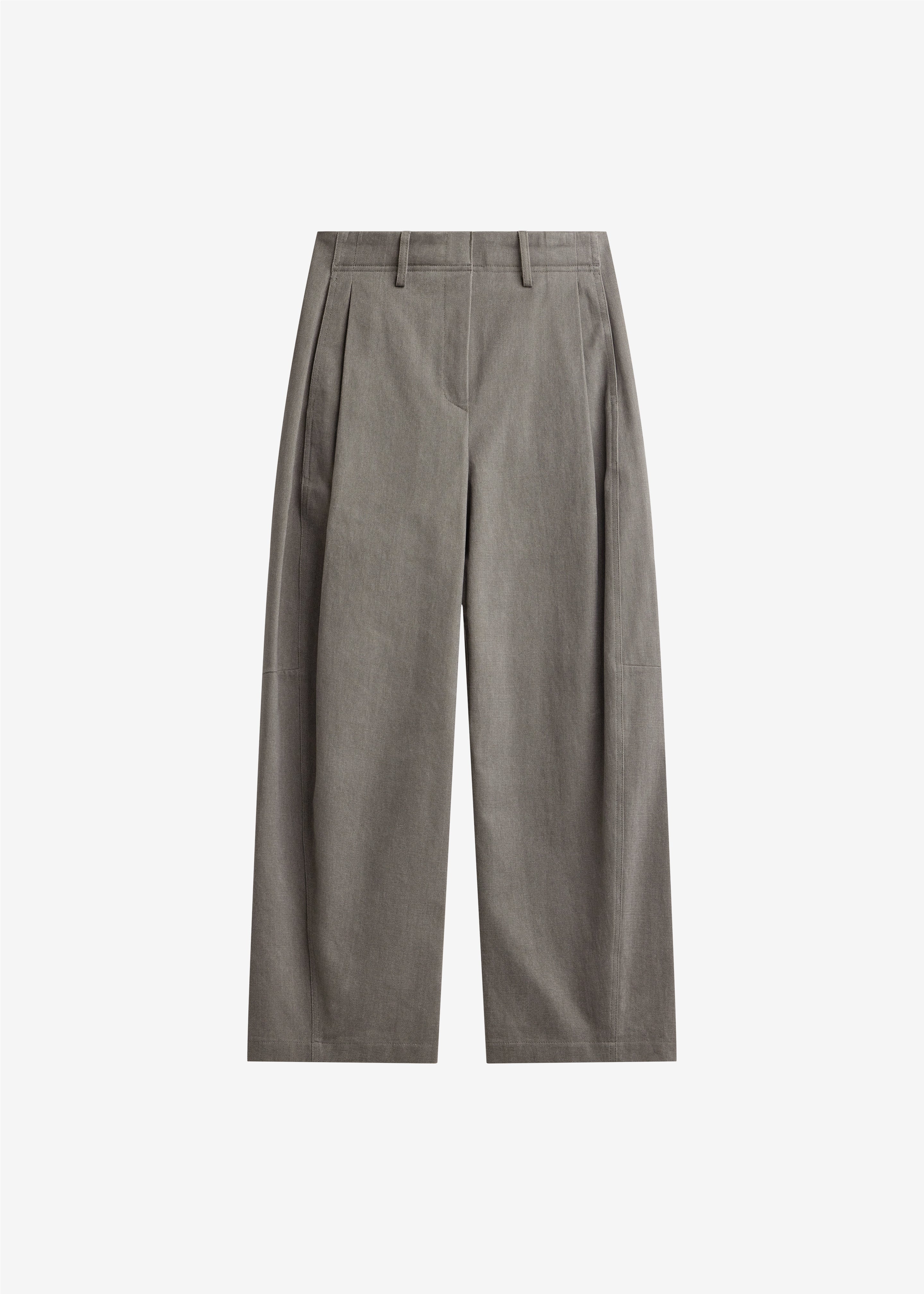 Vora Barrel-Leg Pants - Grey - 9