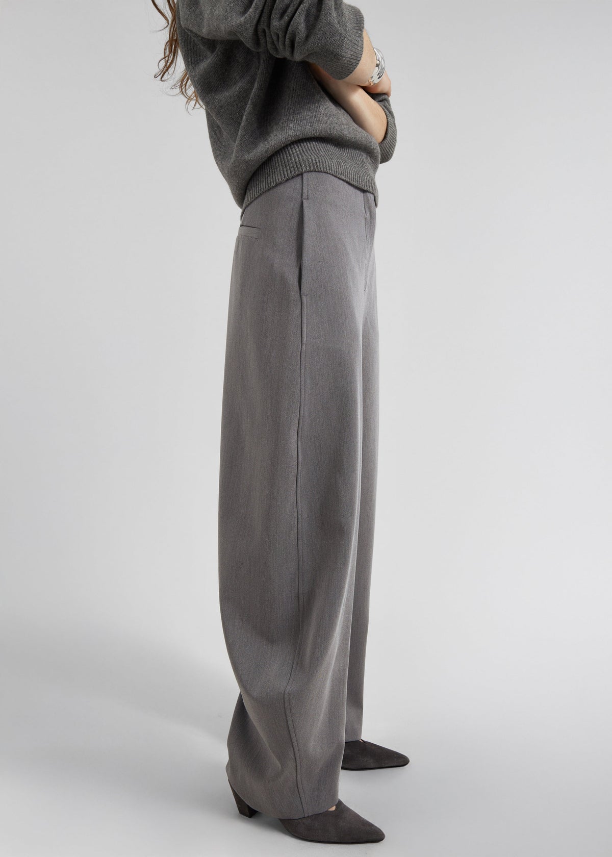 Vosges Barrel Leg Pants - Grey - 4