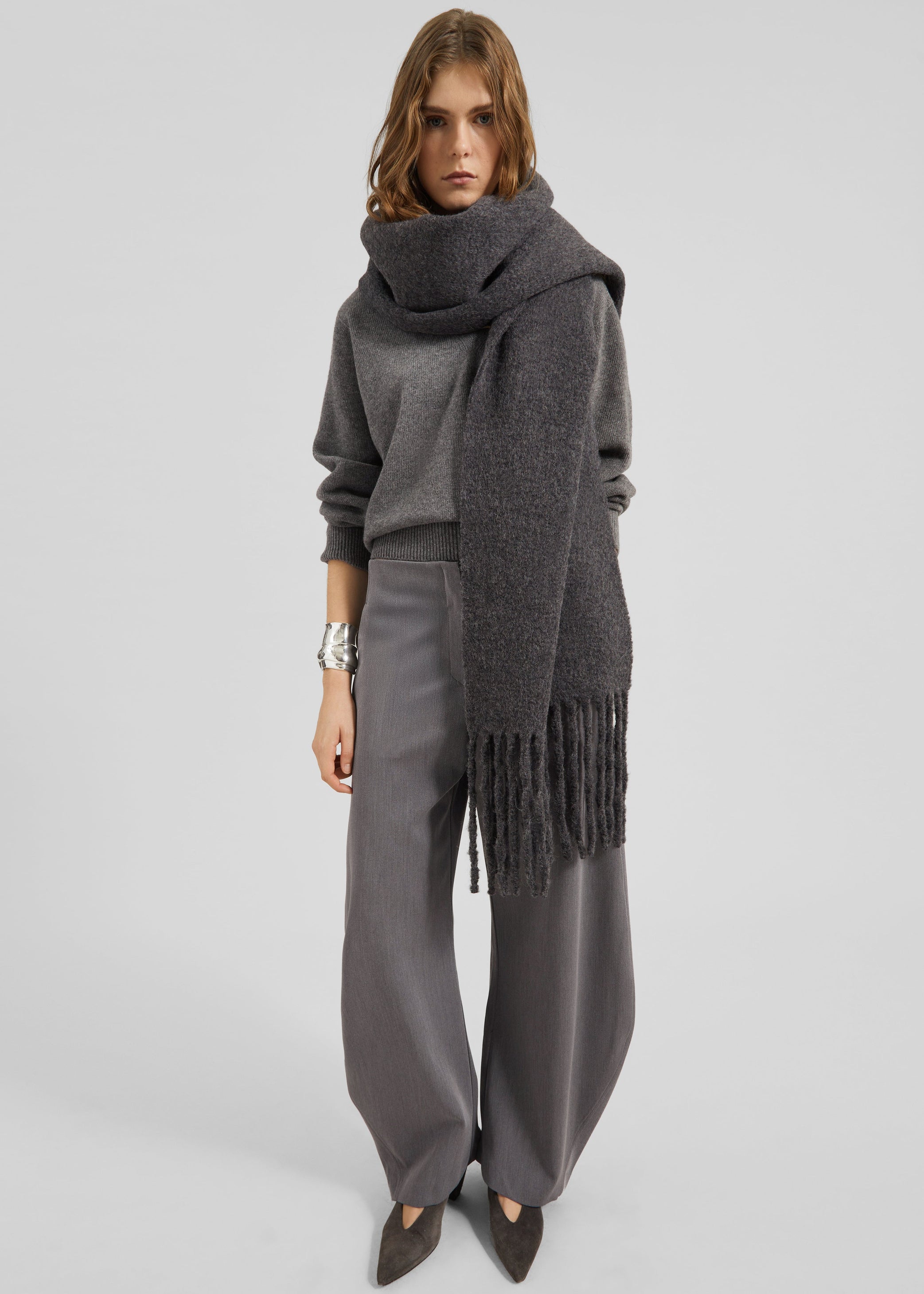 Shop the look image for Vosges Barrel Leg Pants - Grey