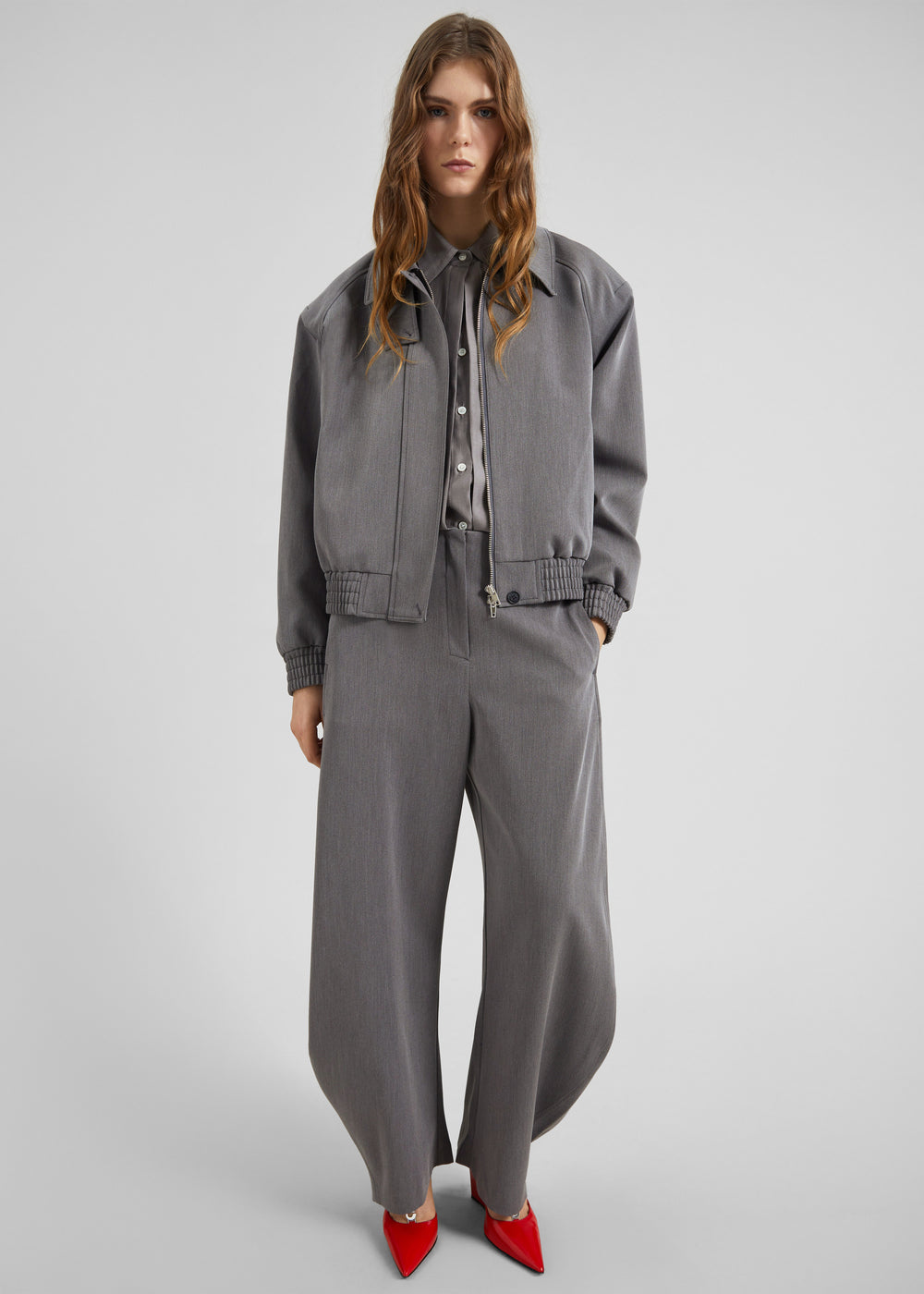 Vosges Padded Blouson Jacket - Grey