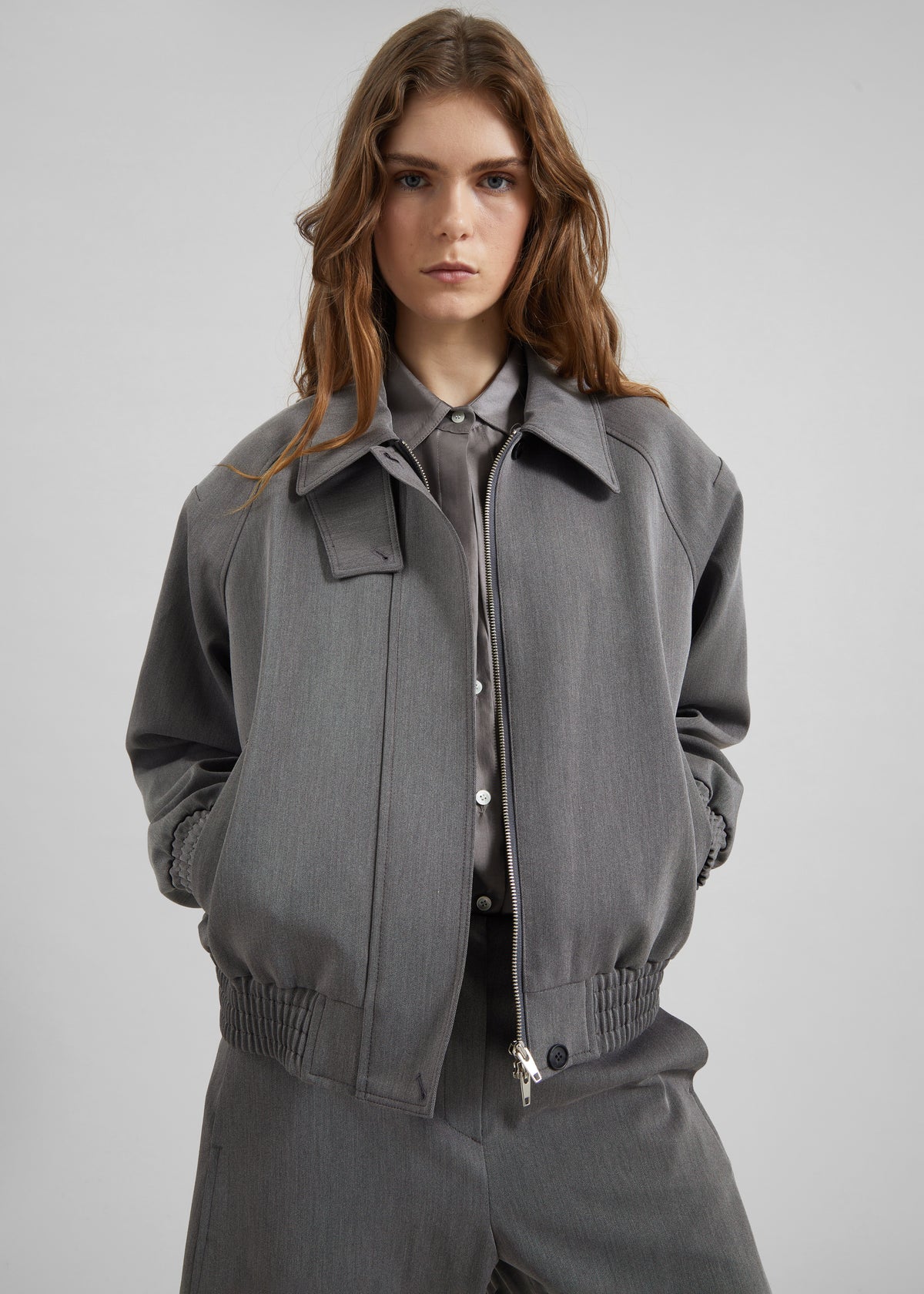 Vosges Padded Blouson Jacket - Grey - 5