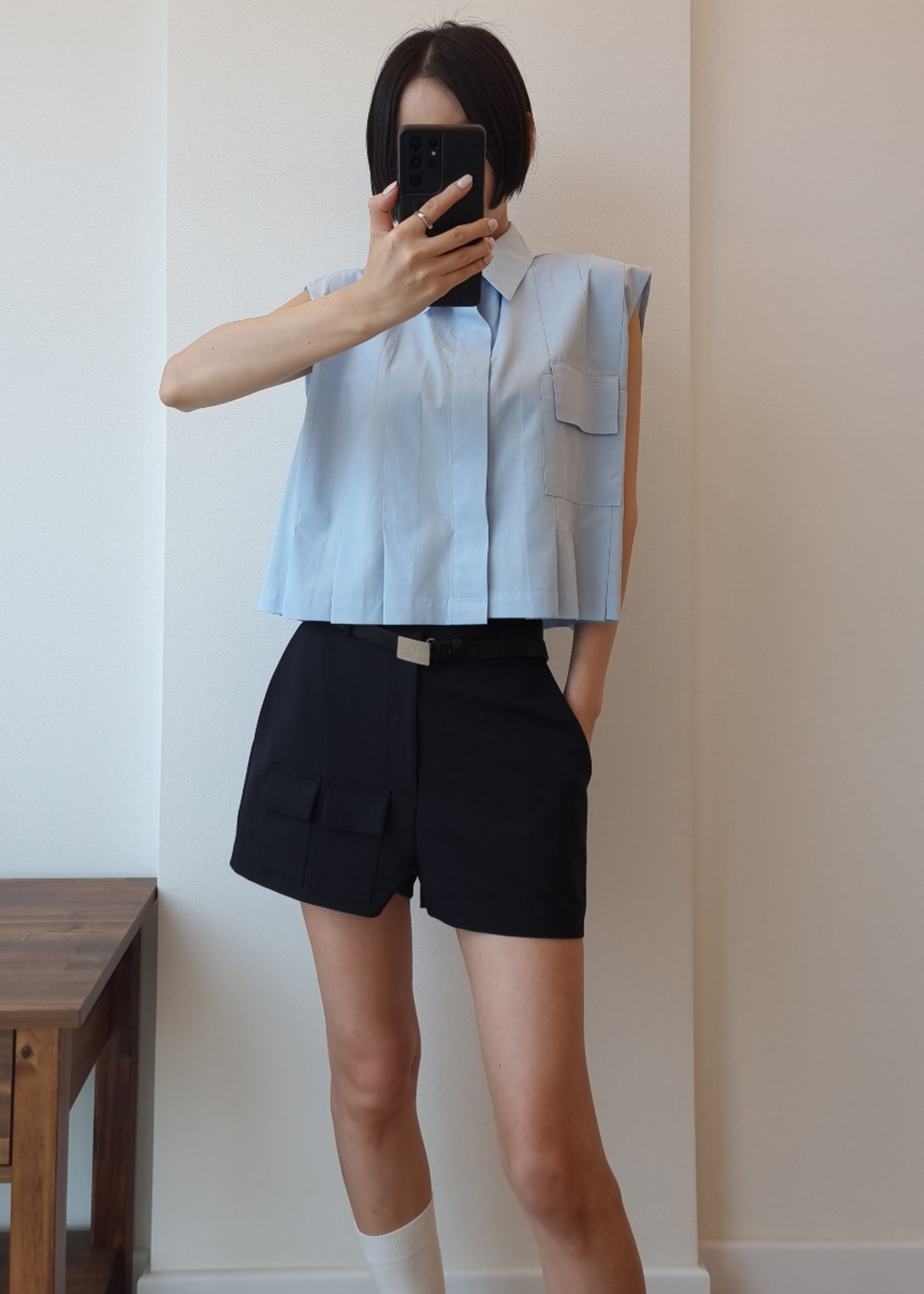 Wendy Mini Shorts - Navy - 3