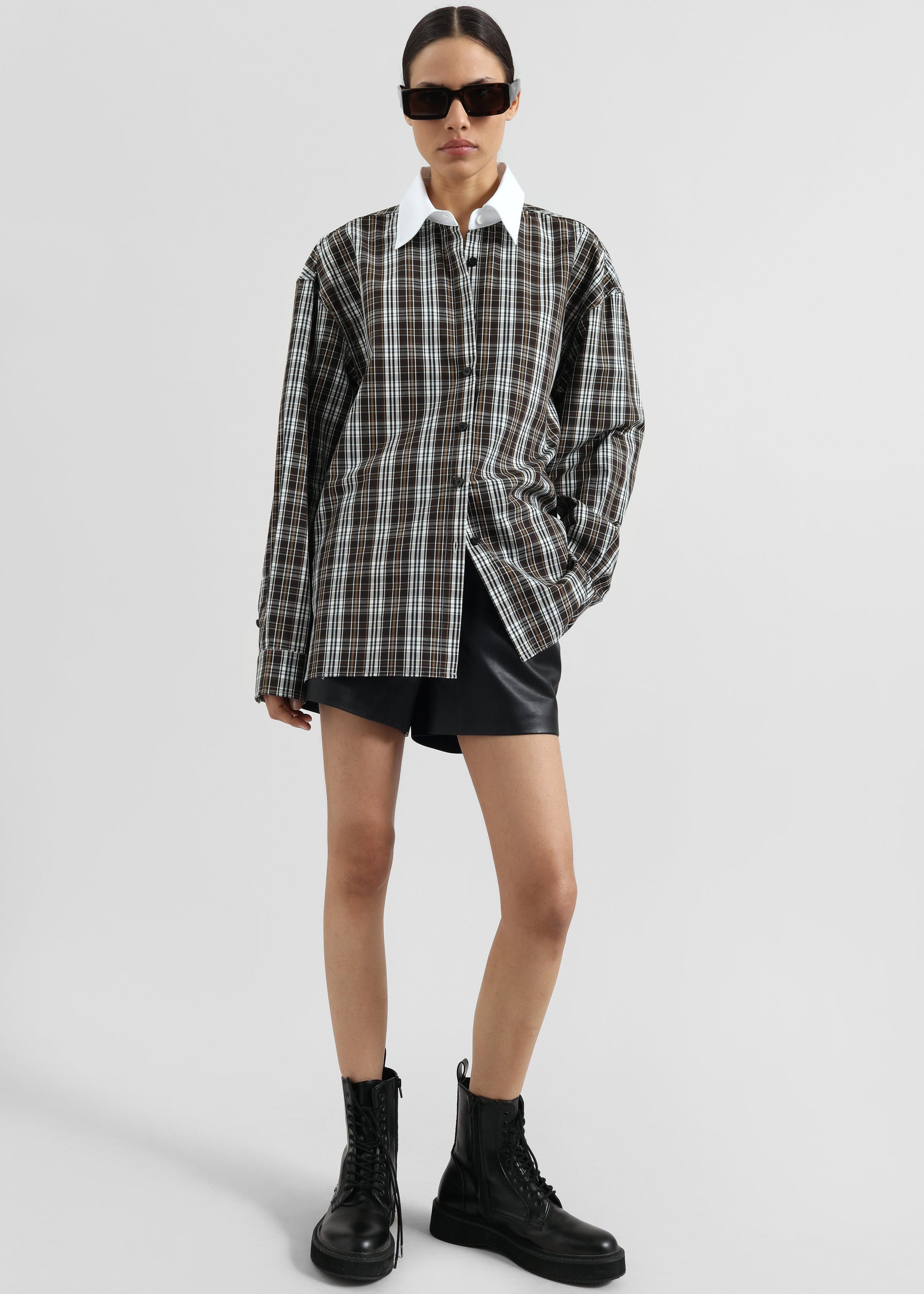 Shop the look image for Weska Plaid Shirt - Multicolor
