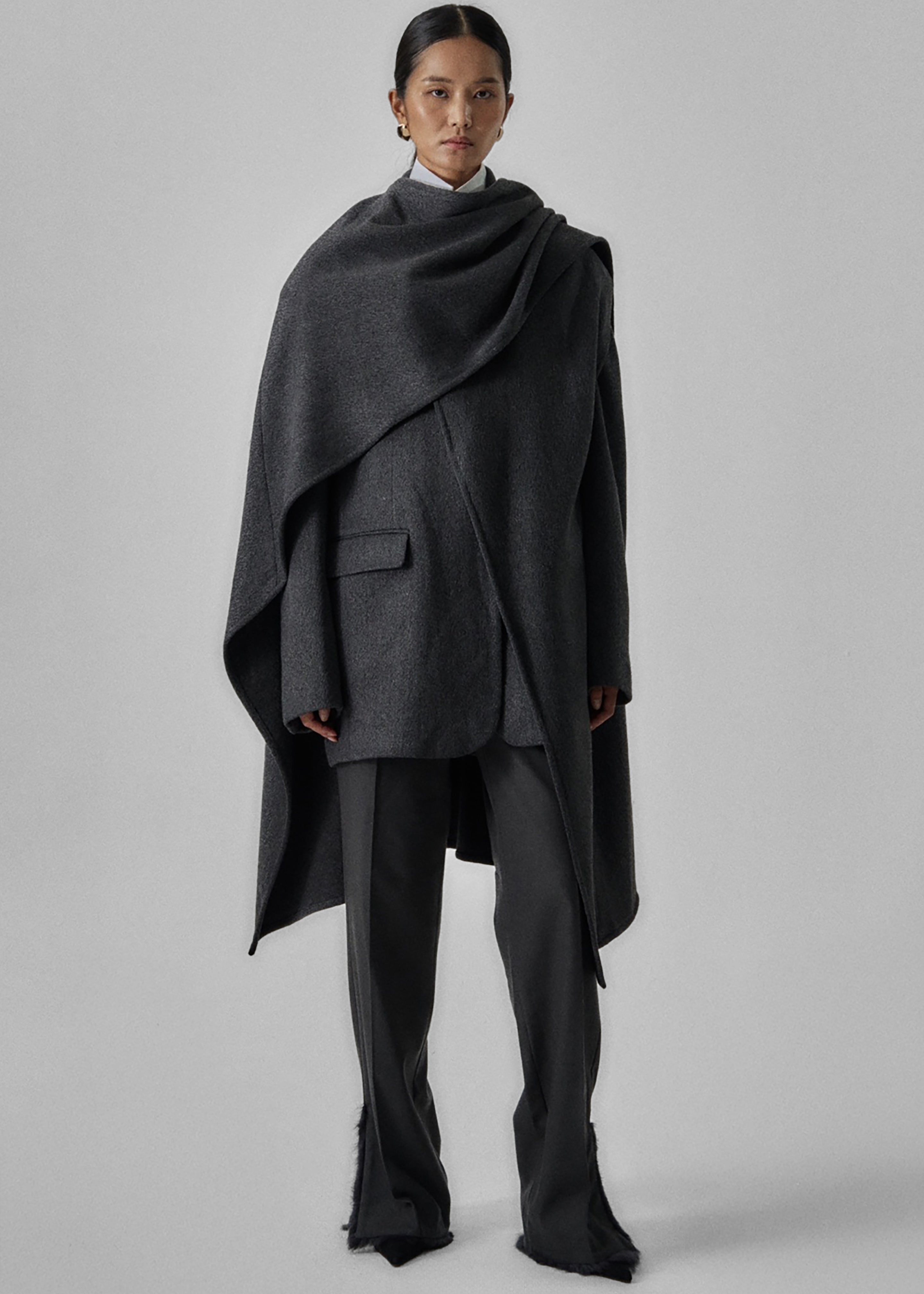 Whisella Cape - Charcoal - 3