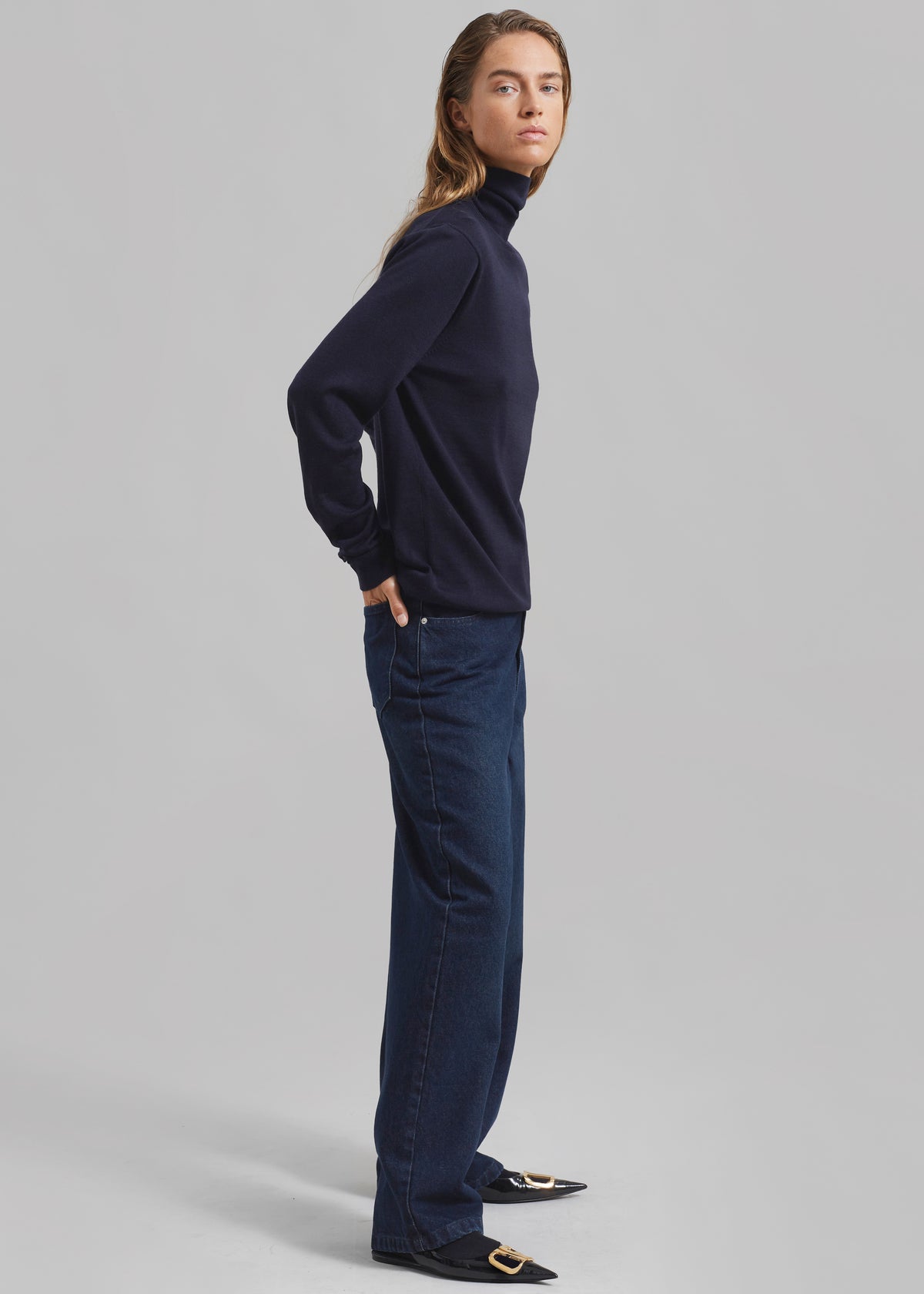 William Denim Pants - Dark Wash - 5