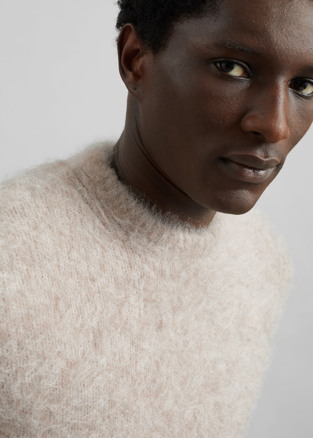 Willy Alpaca Knit Sweater - Beige - 1