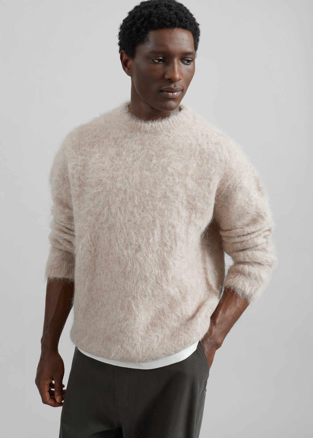 Willy Alpaca Knit Sweater - Beige - 6