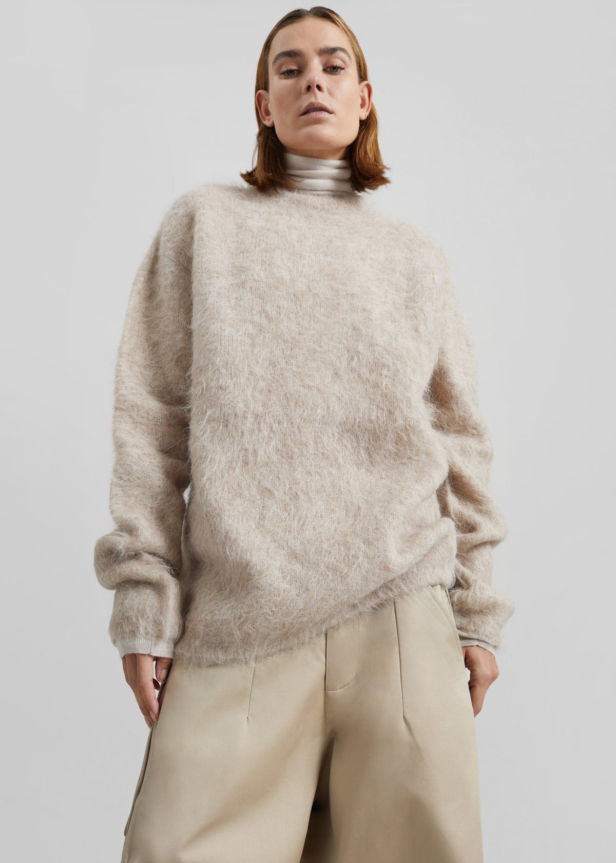 Willy Alpaca Knit Sweater - Beige - 4