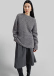 Willy Alpaca Knit Sweater - Grey