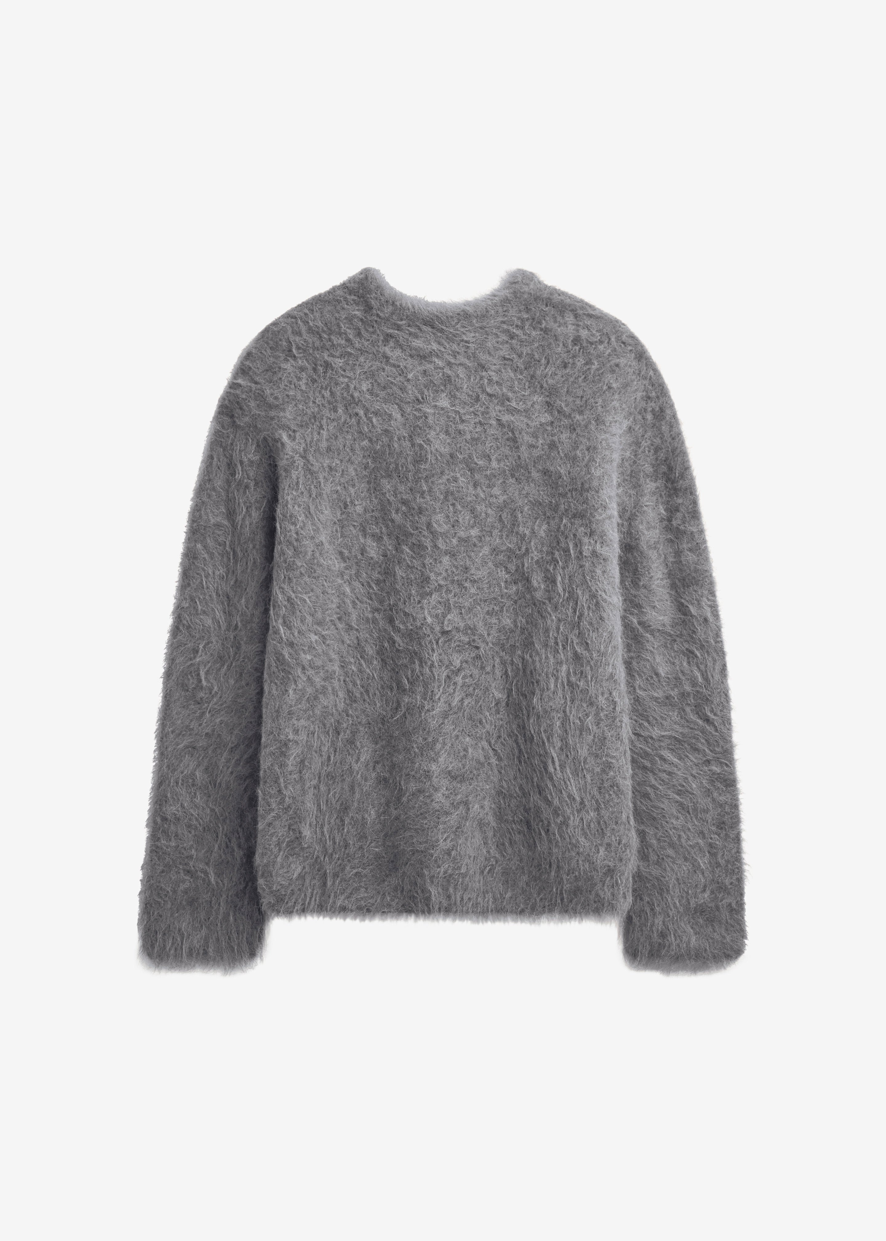 Willy Alpaca Knit Sweater - Grey - 10