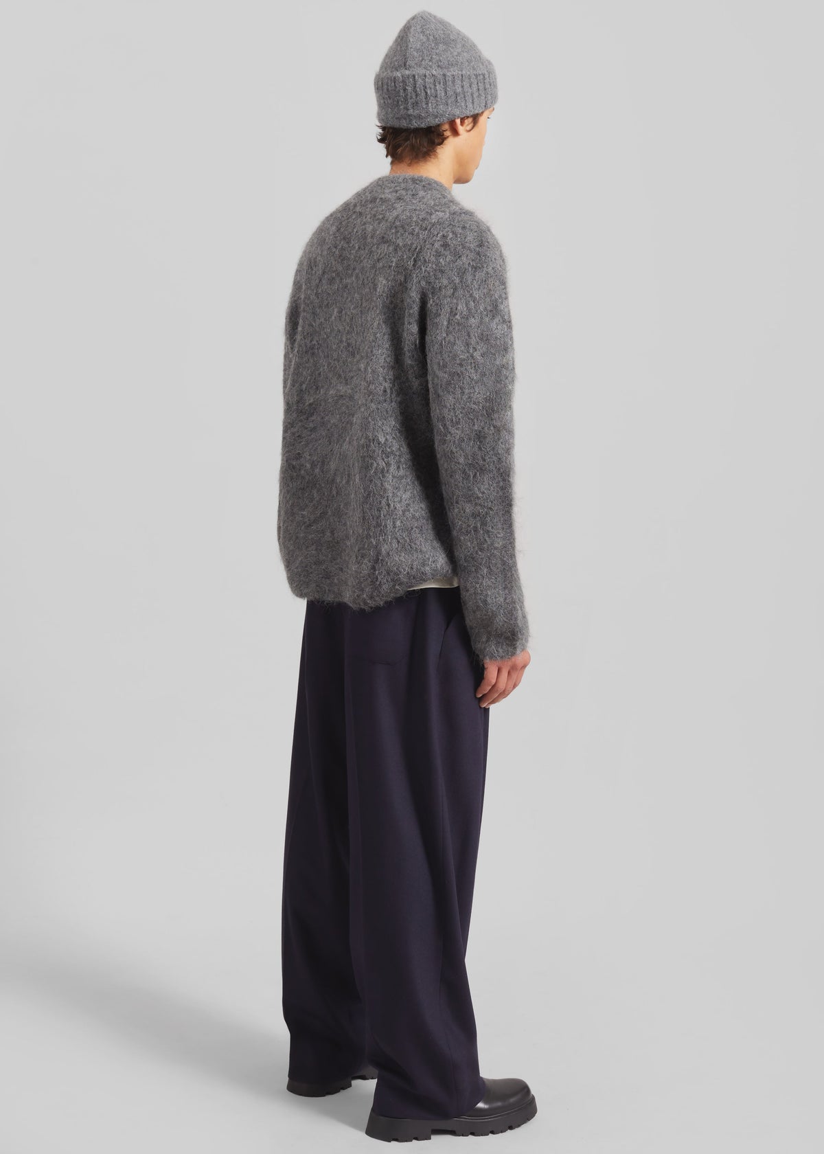 Willy Alpaca Knit Sweater - Grey - 9