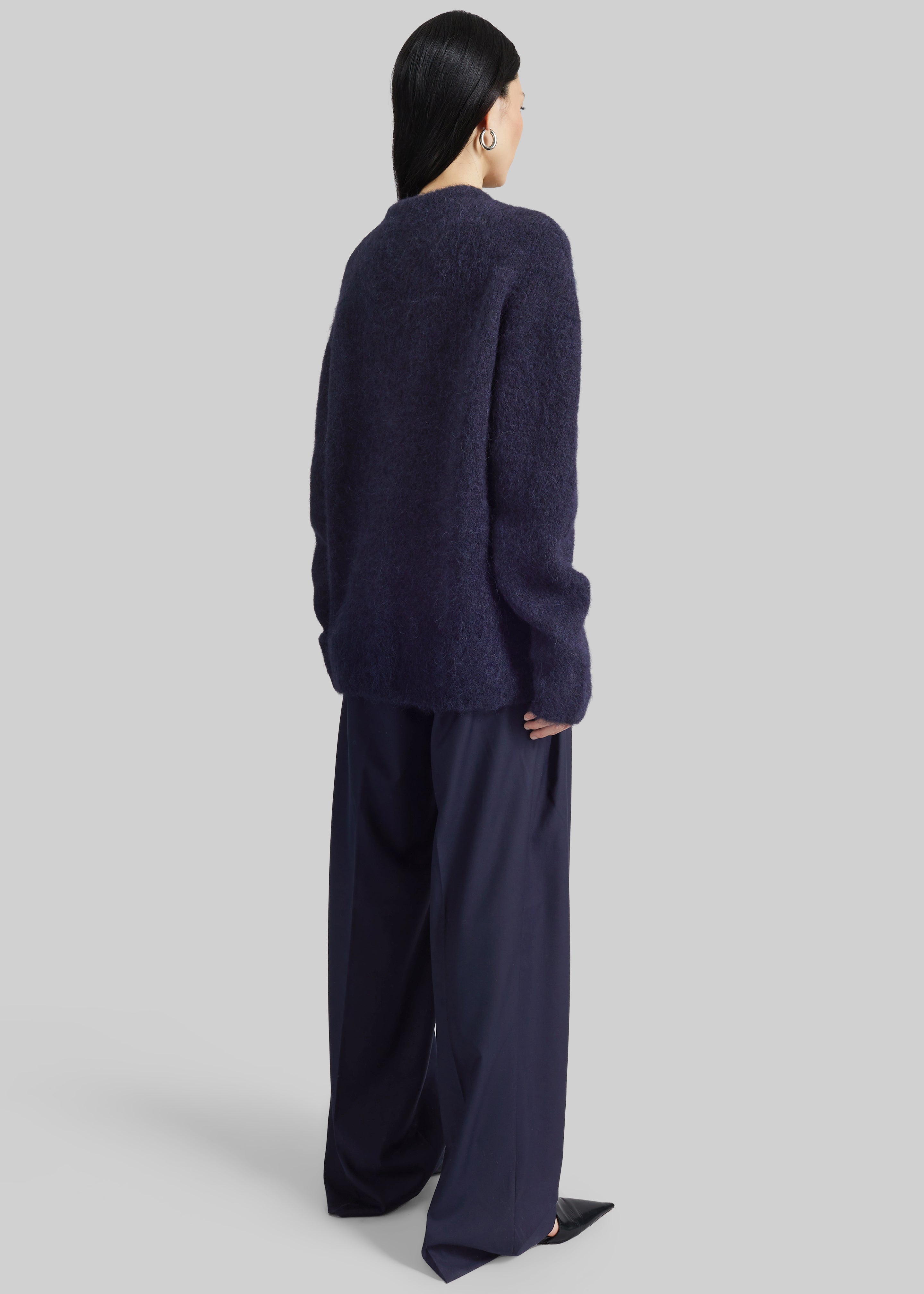 Willy Alpaca Knit Sweater - Navy - 10