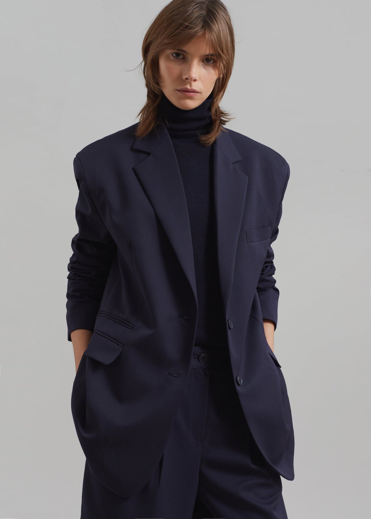 Wilma Blazer - Navy - 1