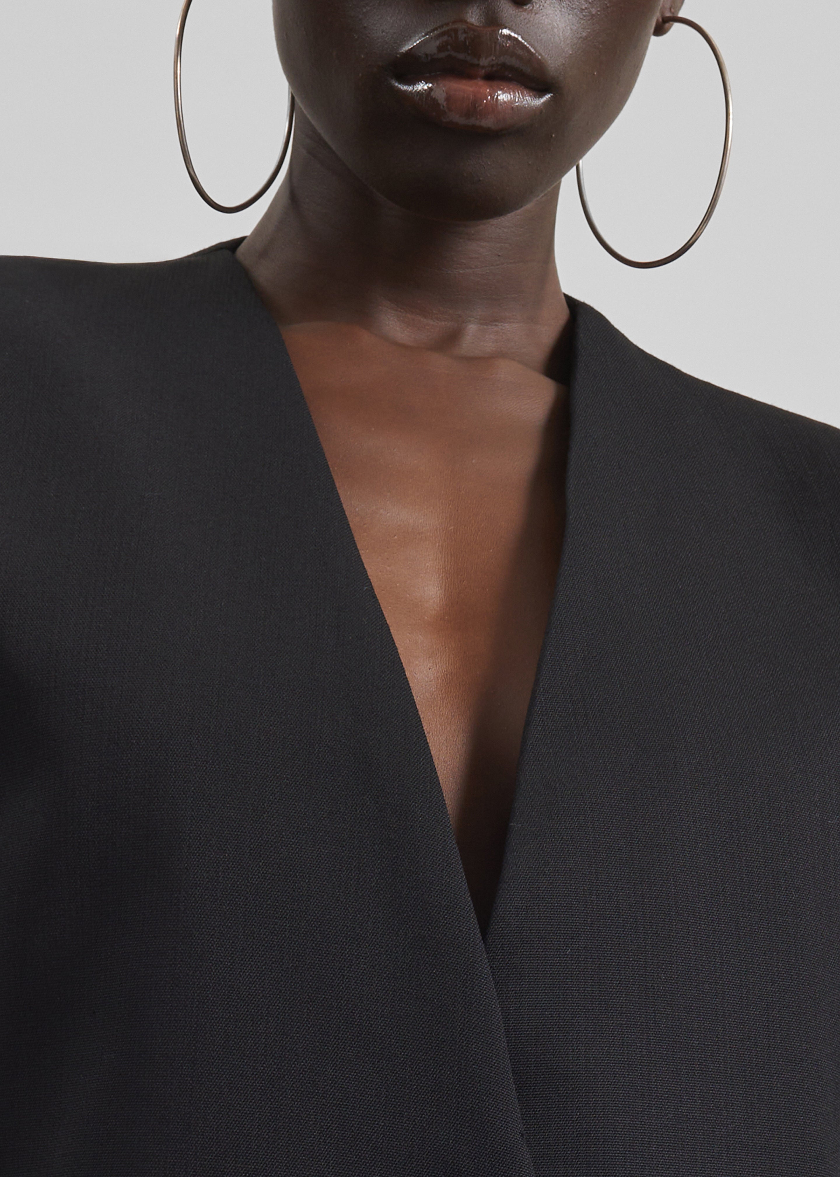 Winsen Collarless Blazer - Black - 7