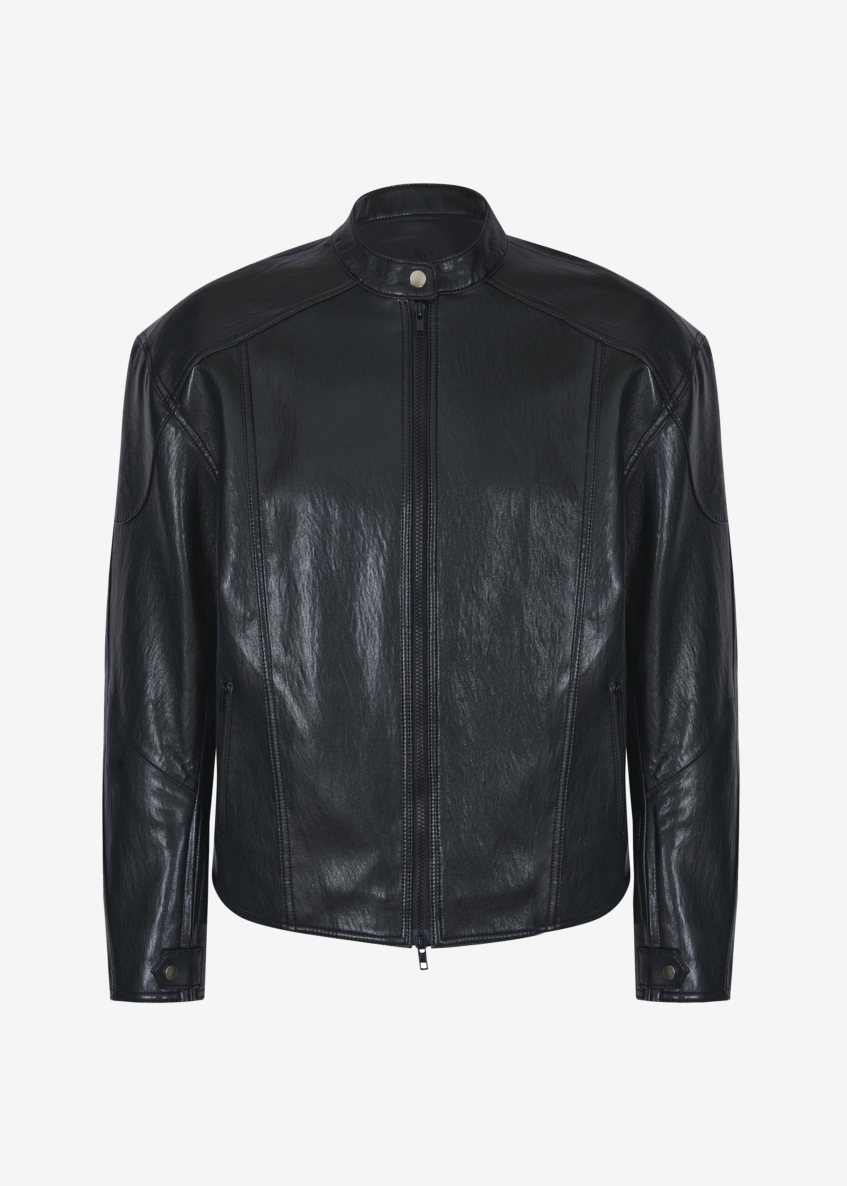 Wismar Faux Leather Jacket - Black - 9