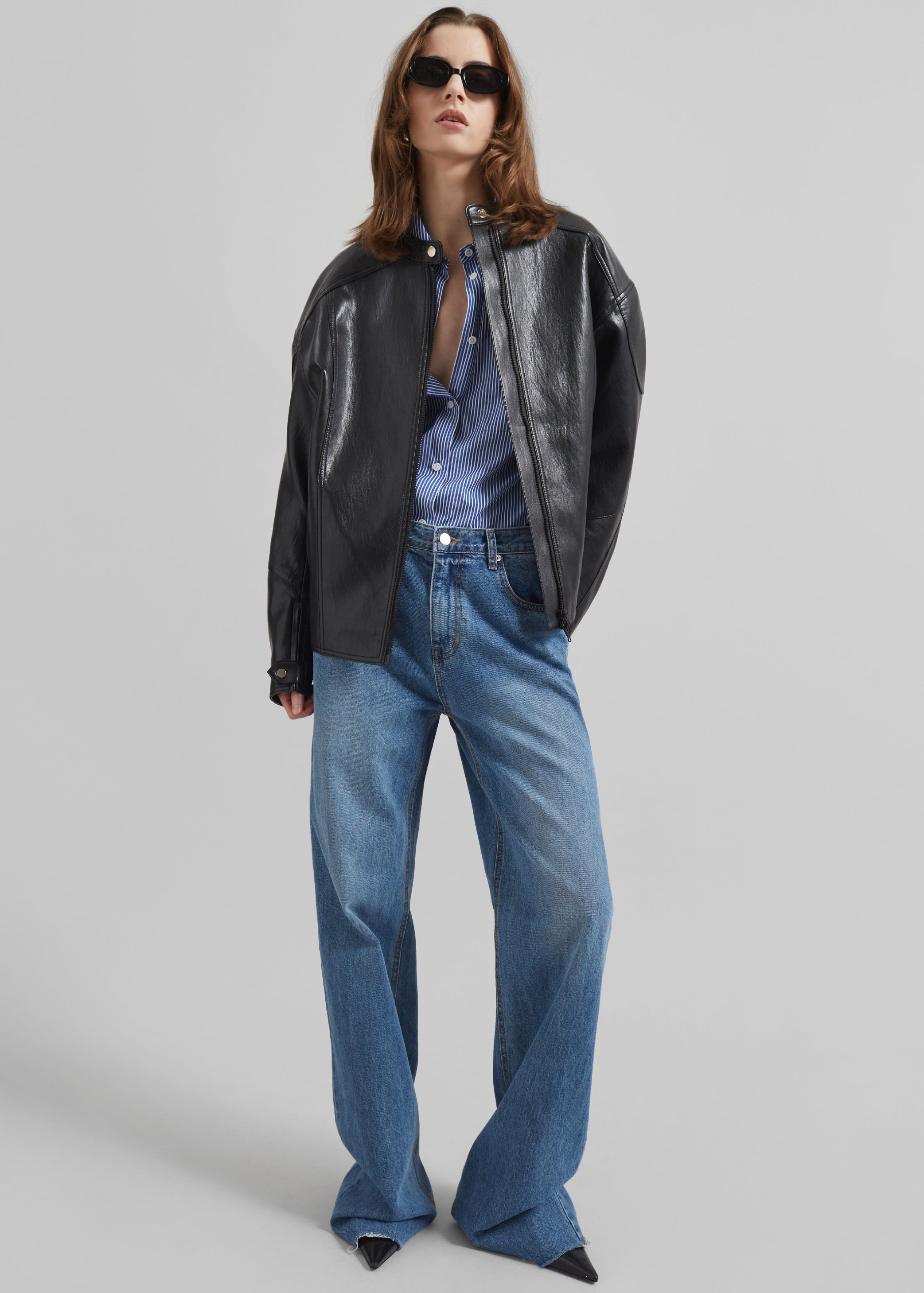 Shop the look image for Wismar Faux Leather Jacket - Black