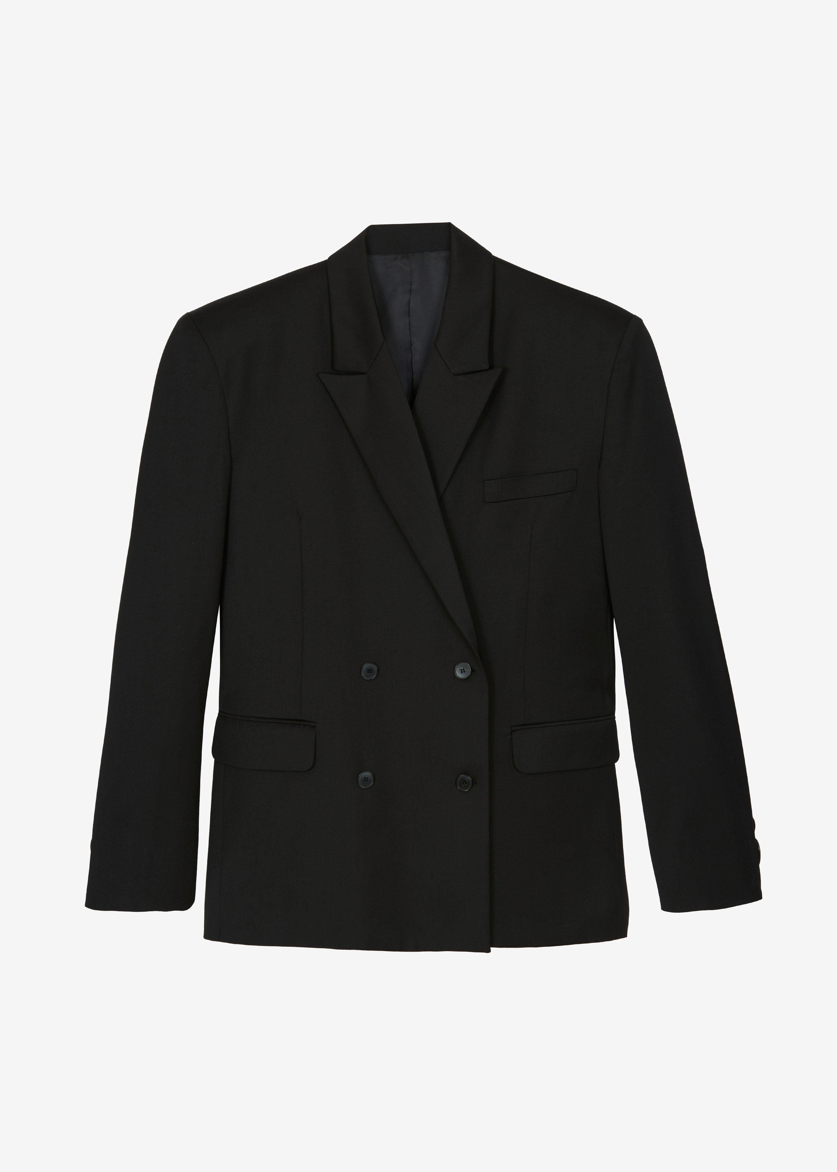 Wiveton Double Breasted Blazer - Black - 9