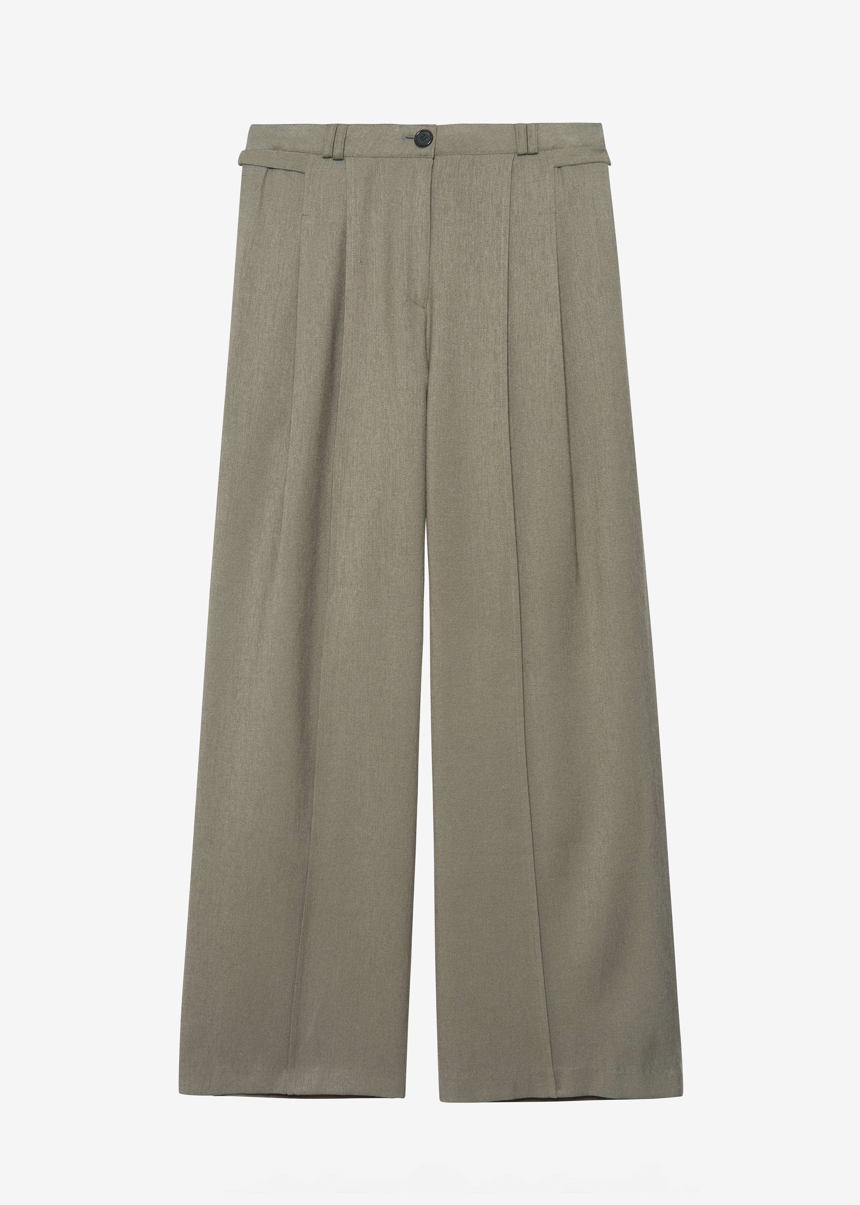 Xia Side Belt Trousers - Khaki - 6