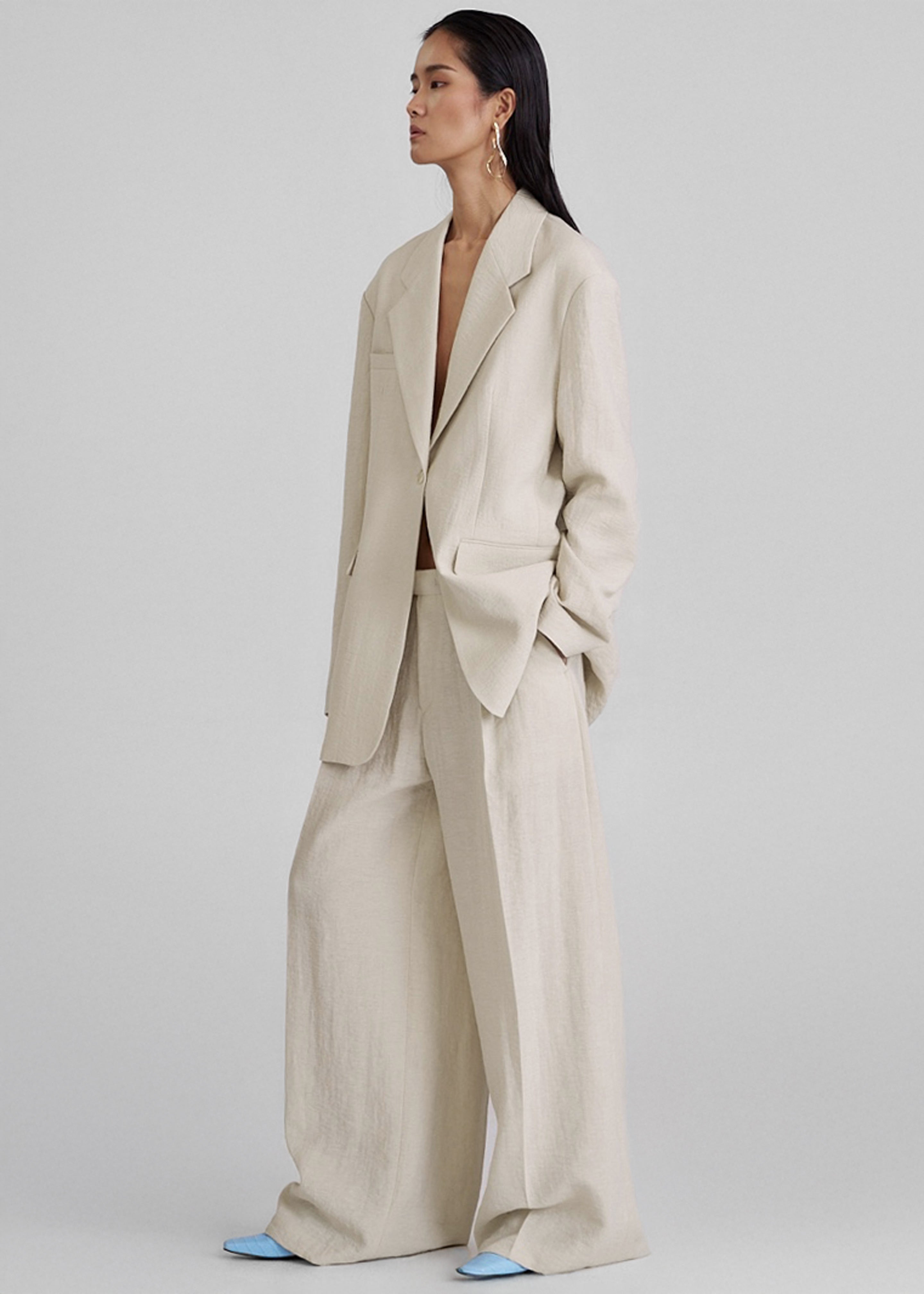 Yasmine Trousers - Light Beige - 5