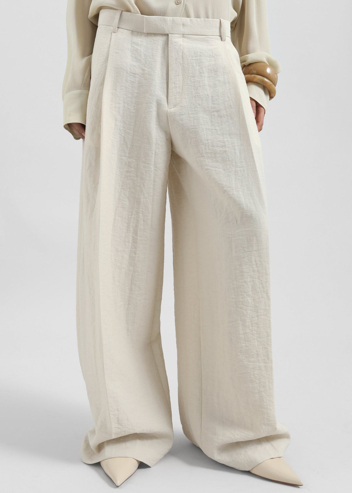 Yasmine Trousers - Light Beige - 3