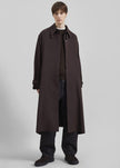 Zach Wool Blend Coat - Brown
