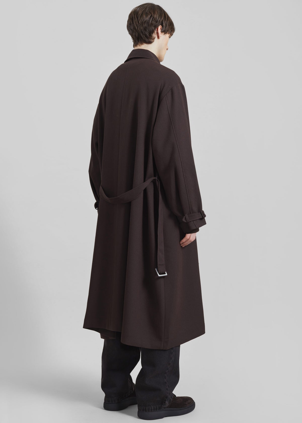 Zach Wool Blend Coat - Brown - 6