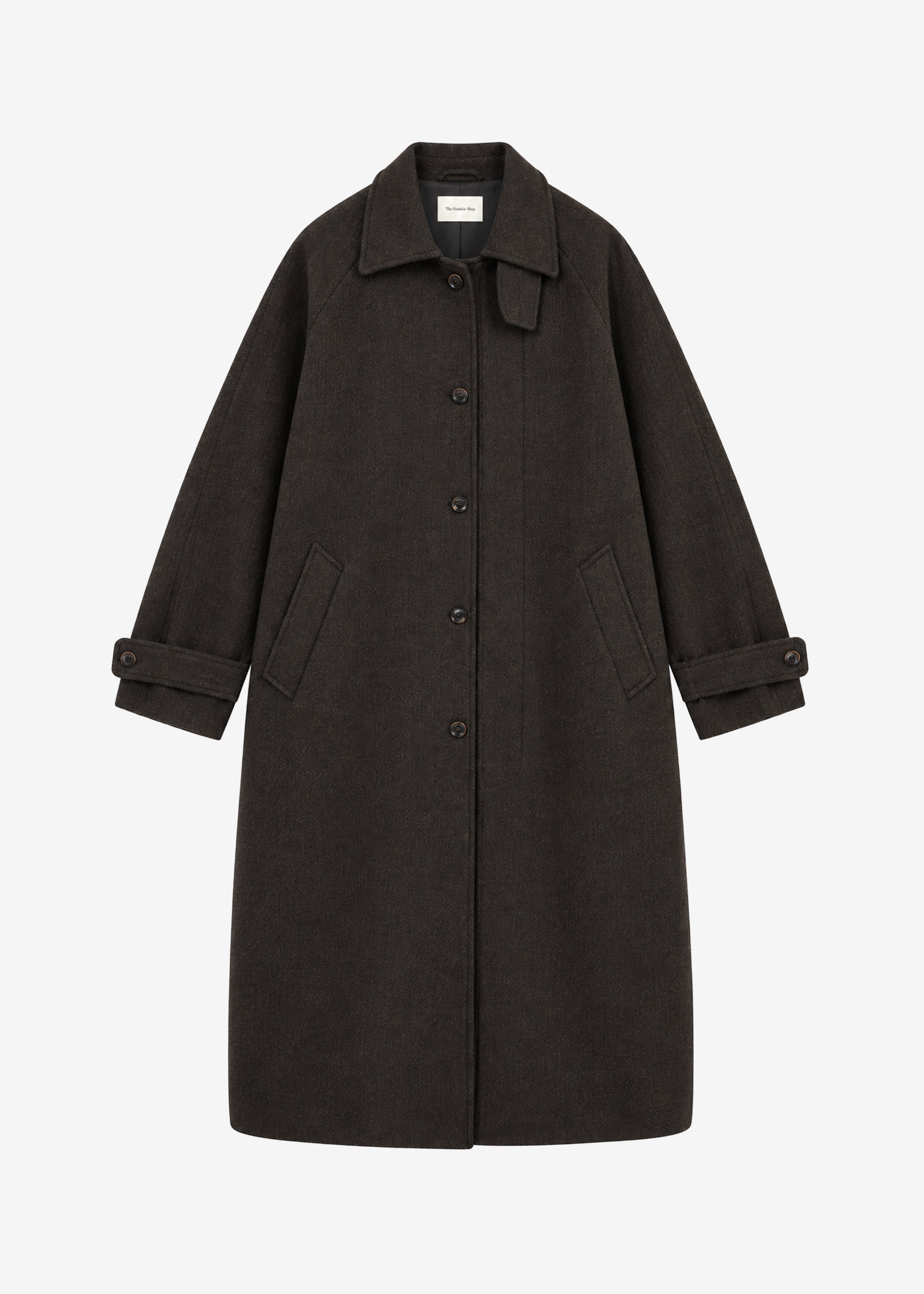 Zach Wool Blend Coat - Brown – The Frankie Shop Europe
