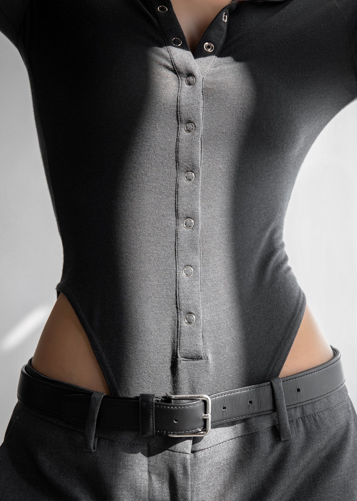 Zadie Bodysuit - Charcoal - 4