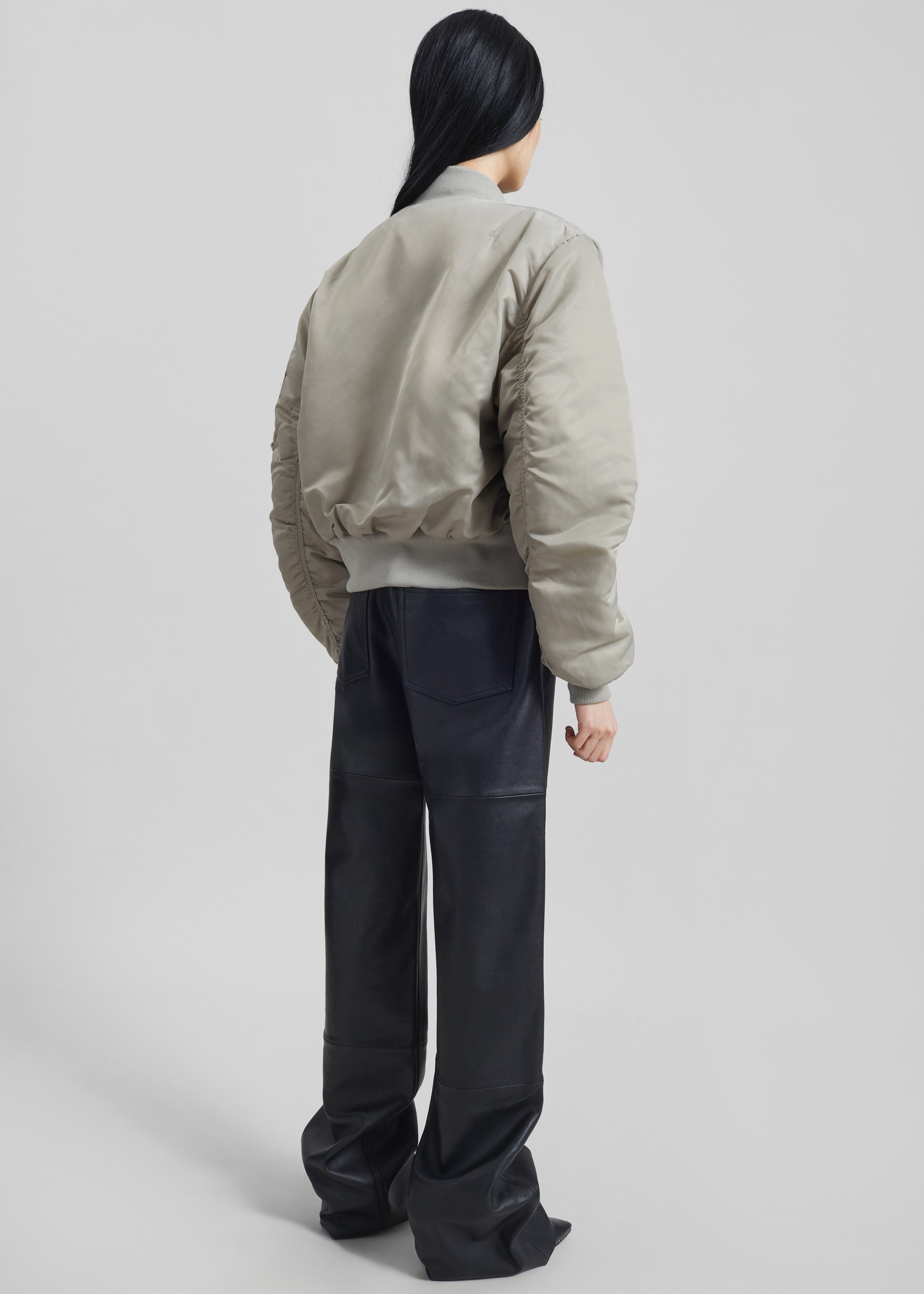 Zernez Cropped Bomber Jacket - Stone - 6