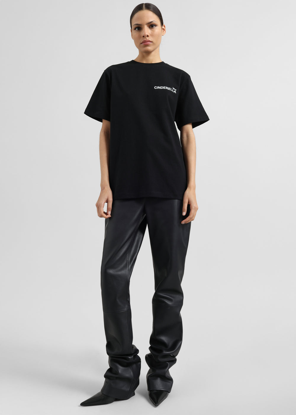 Ziggy Long Leather Pants - Black - 1